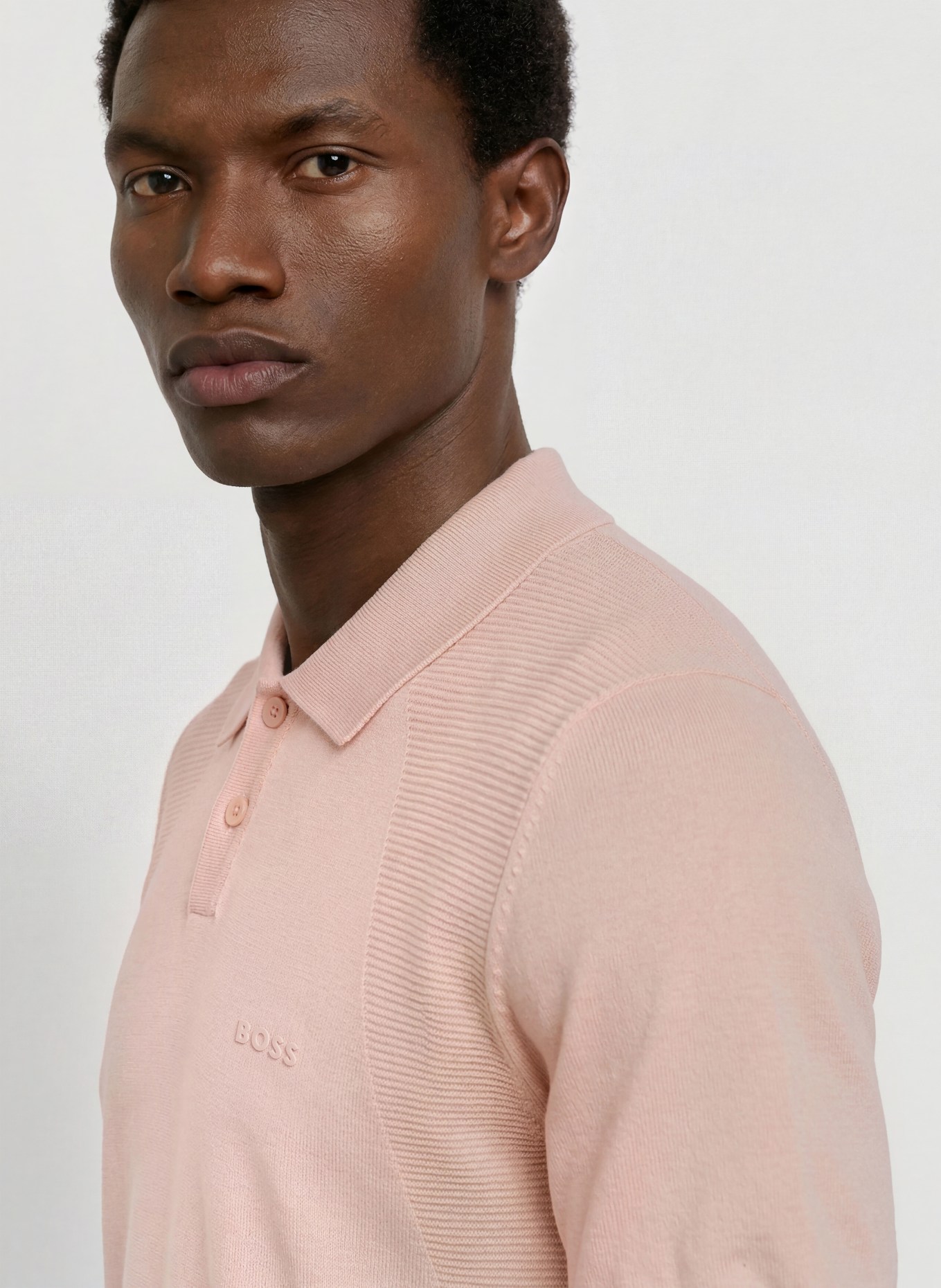 BOSS MOMENTUM LITE Knit Polo Shirt Regular Fit: LIGHT ORANGE