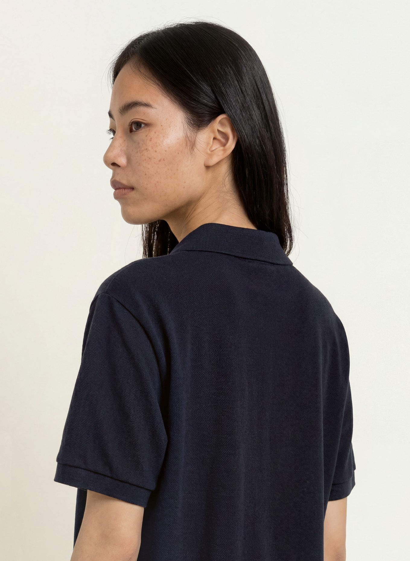 LACOSTE Knit polo shirt: DARK BLUE