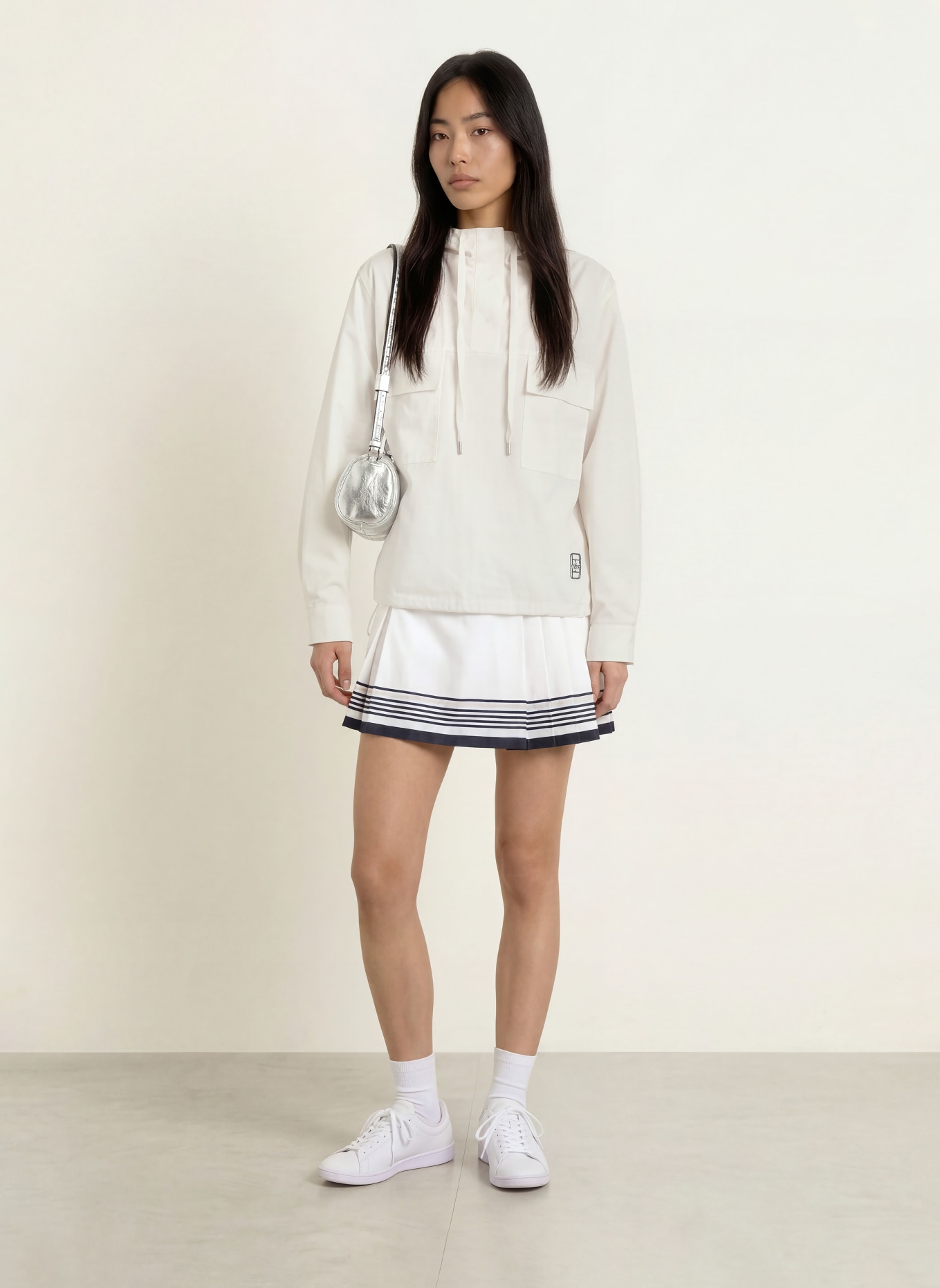 LACOSTE Anorak jacket: WHITE