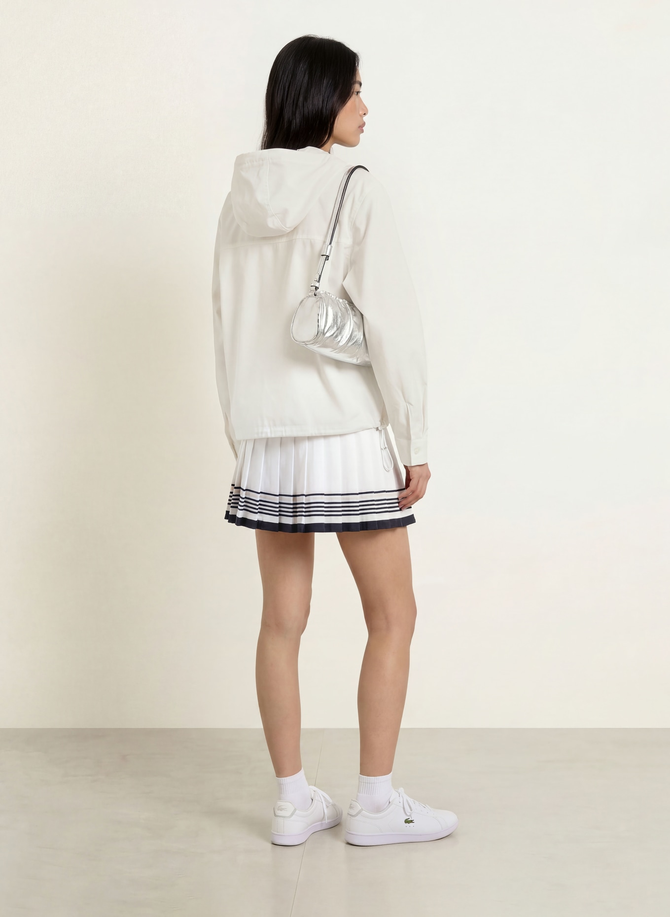 LACOSTE Anorak jacket: WHITE