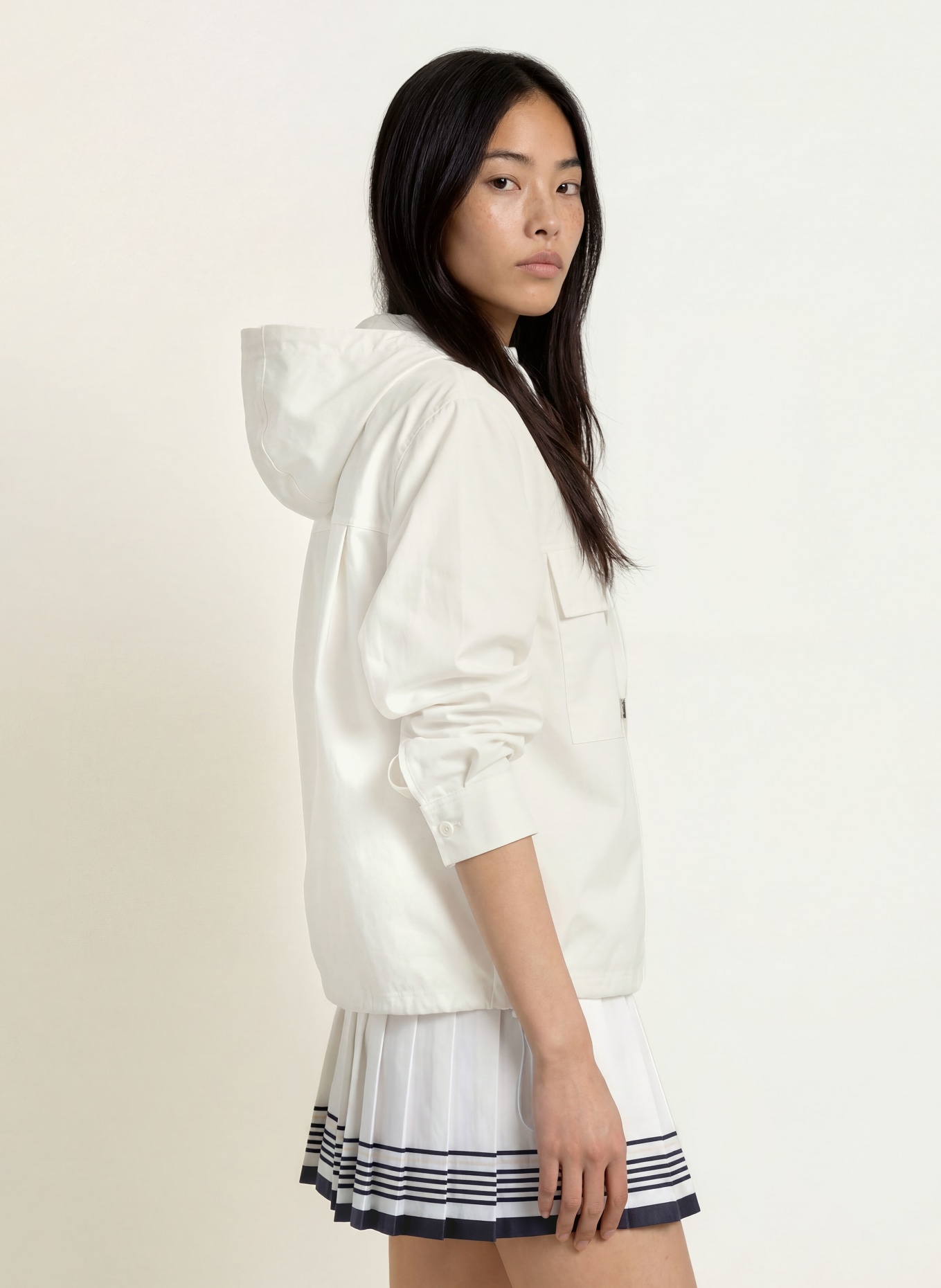 LACOSTE Anorak jacket: WHITE