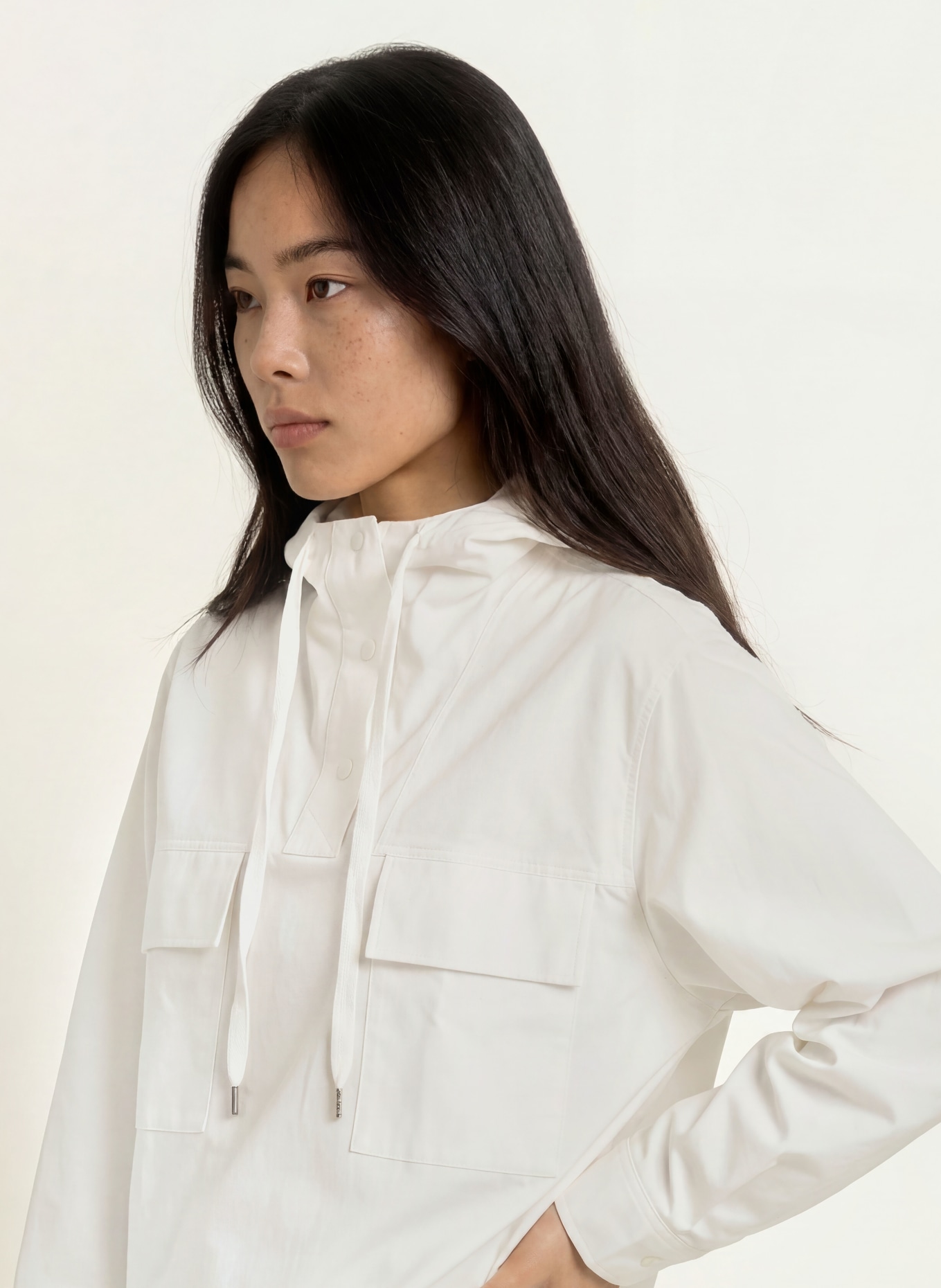 LACOSTE Anorak jacket: WHITE