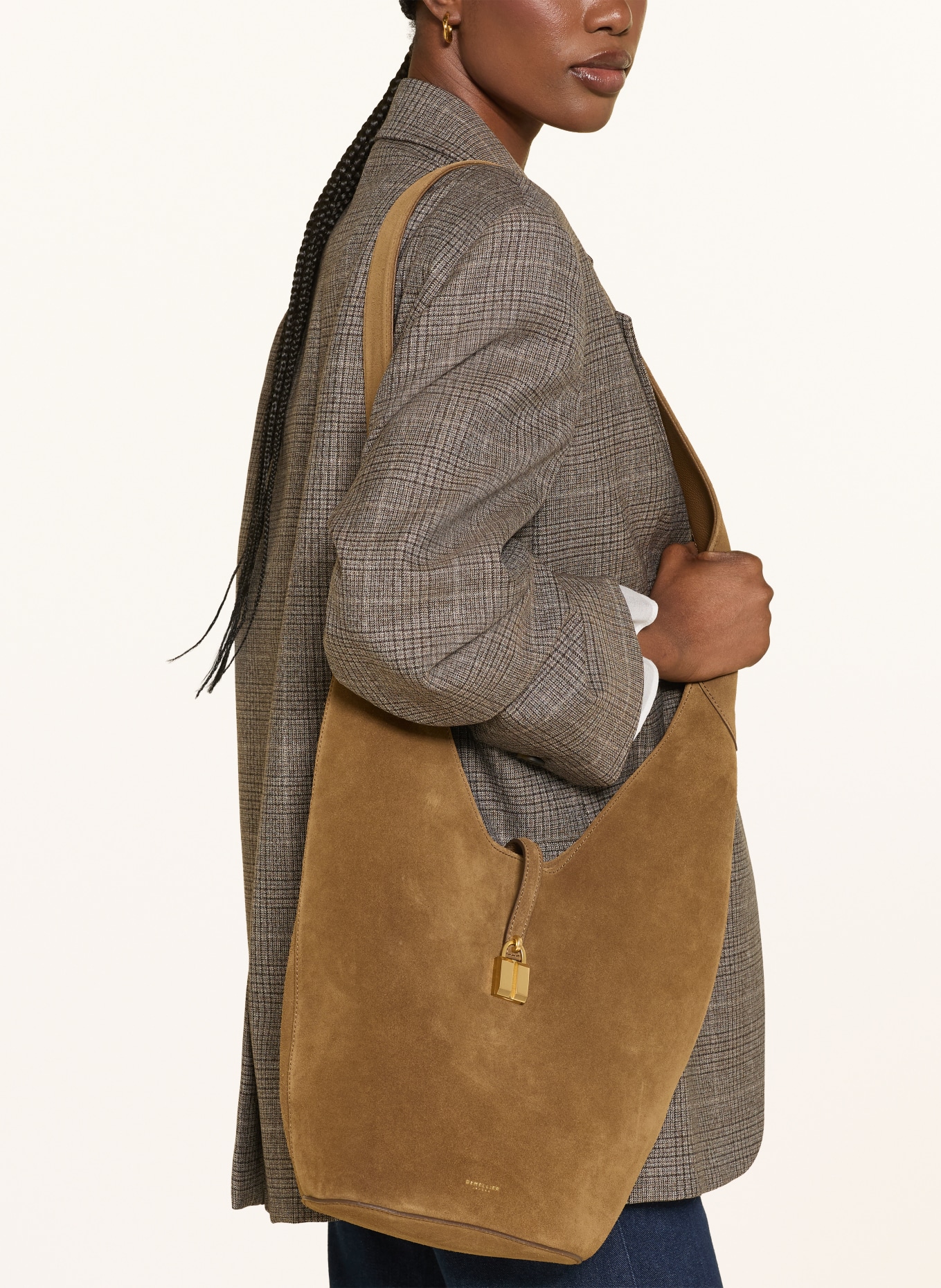 DEMELLIER Schoudertas THE SIENA CROSSBODY: CAMEL / GOUD