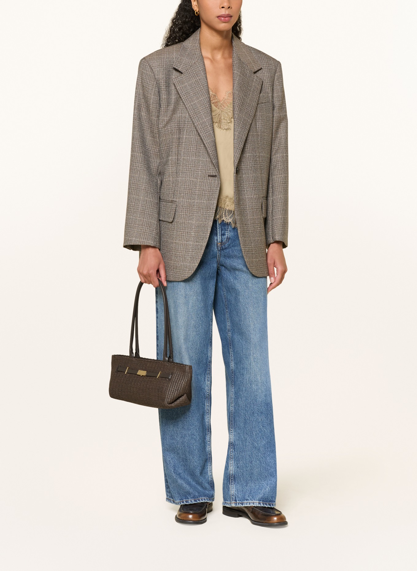 DEMELLIER THE NEW YORK Shoulder Bag: DARK BROWN