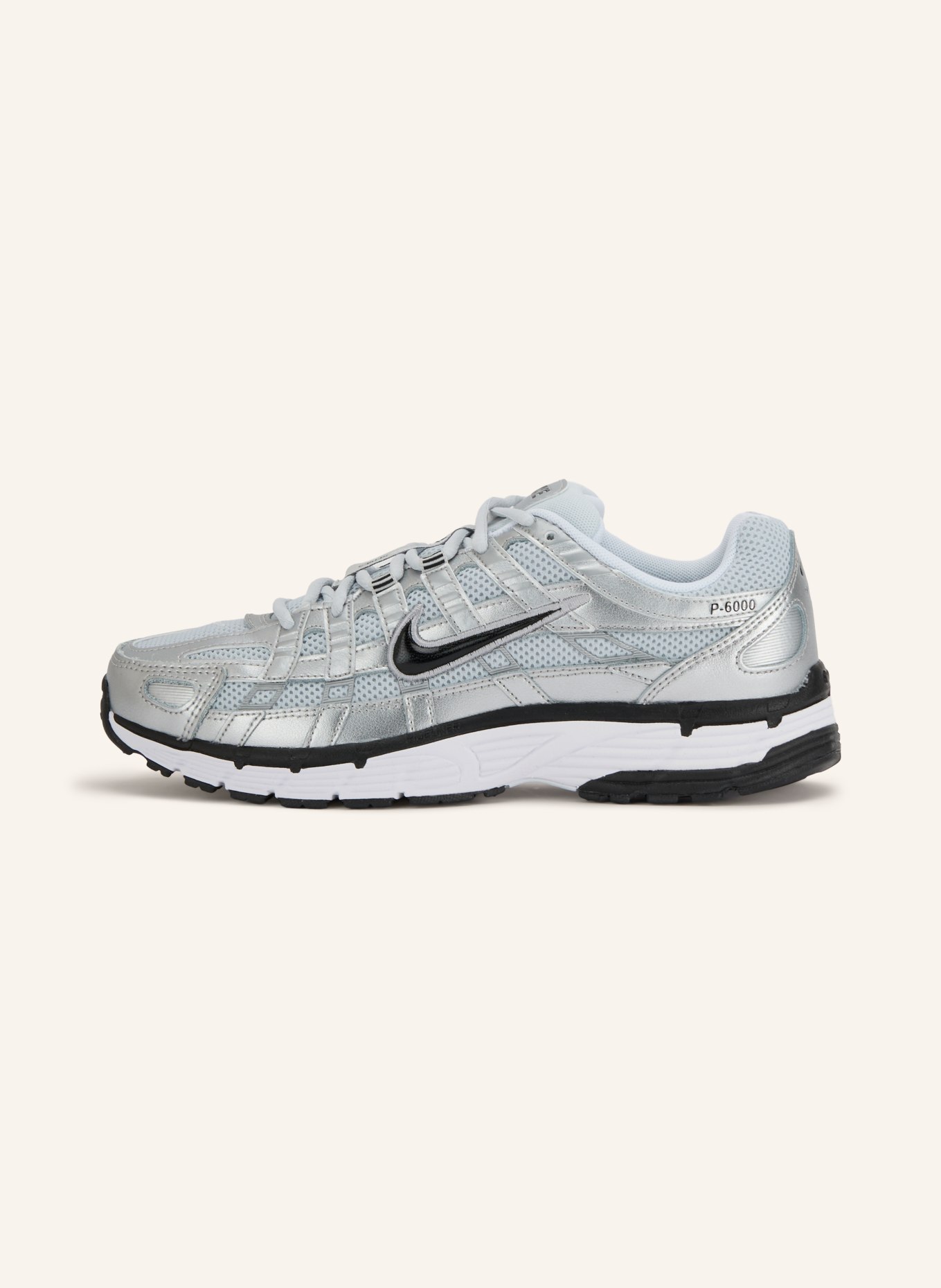 Nike Sneakers P-6000: SILVER / VIT / SVART