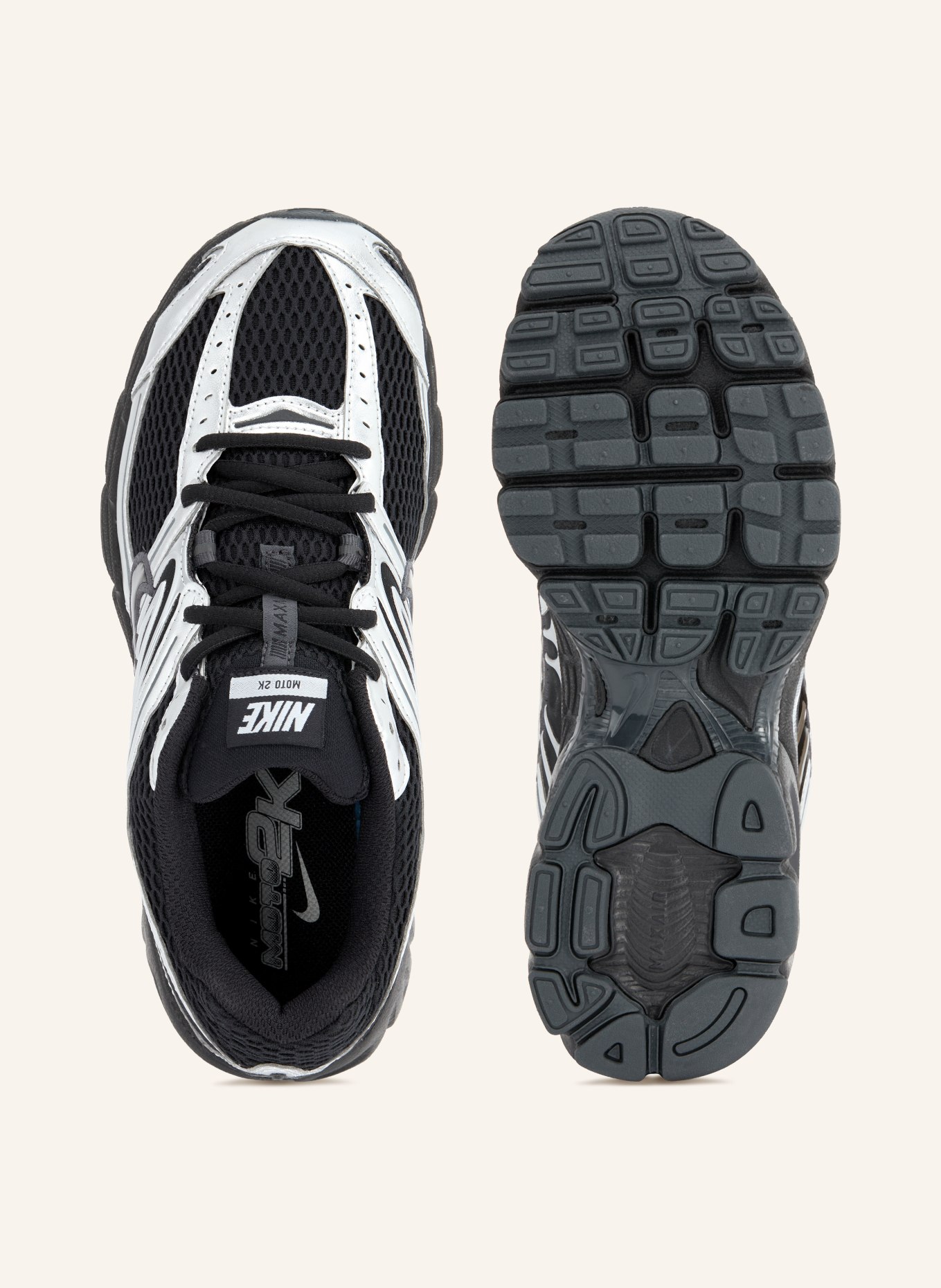Nike Sneakers AIR MAX MOTO 2K: ZWART / ZILVER