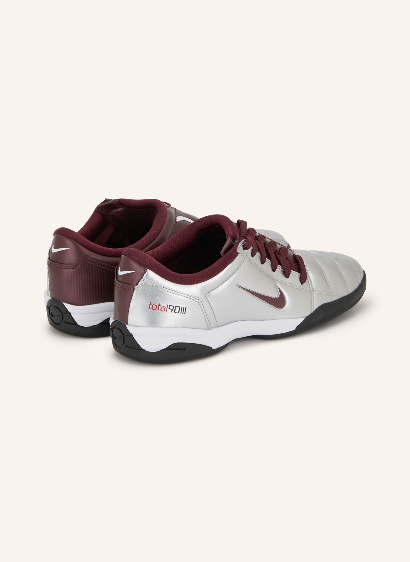 Nike TOTAL 90 Sneakers: SILVER / DARK RED