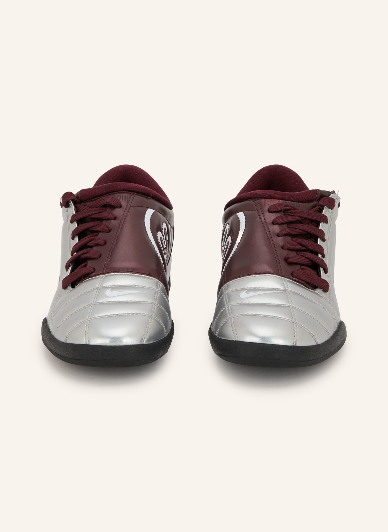 Nike TOTAL 90 Sneakers: SILVER / DARK RED