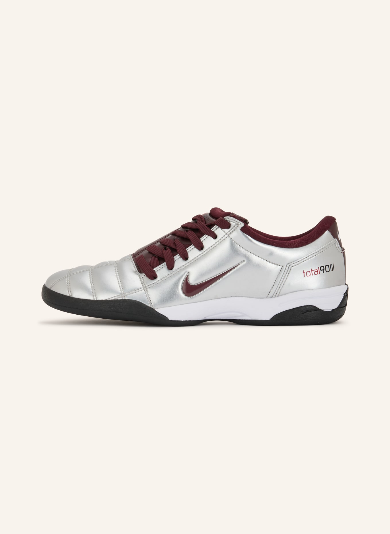 Nike TOTAL 90 Sneakers: SILVER / DARK RED