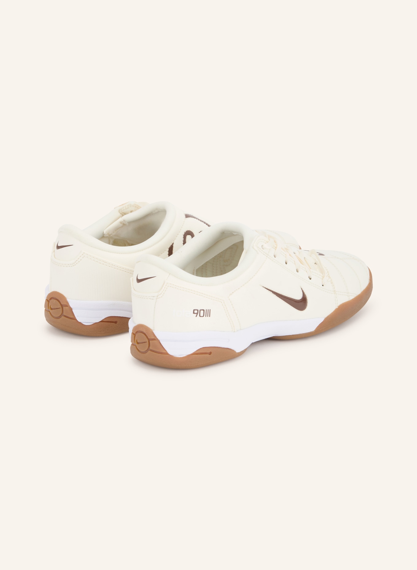 Nike T90 Sneakers: ECRU / DARK BROWN