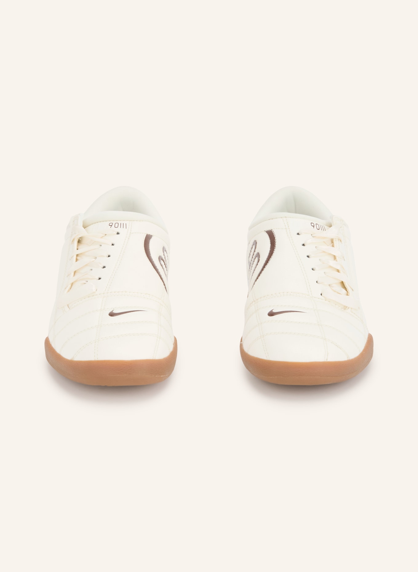 Nike T90 Sneakers: ECRU / DARK BROWN
