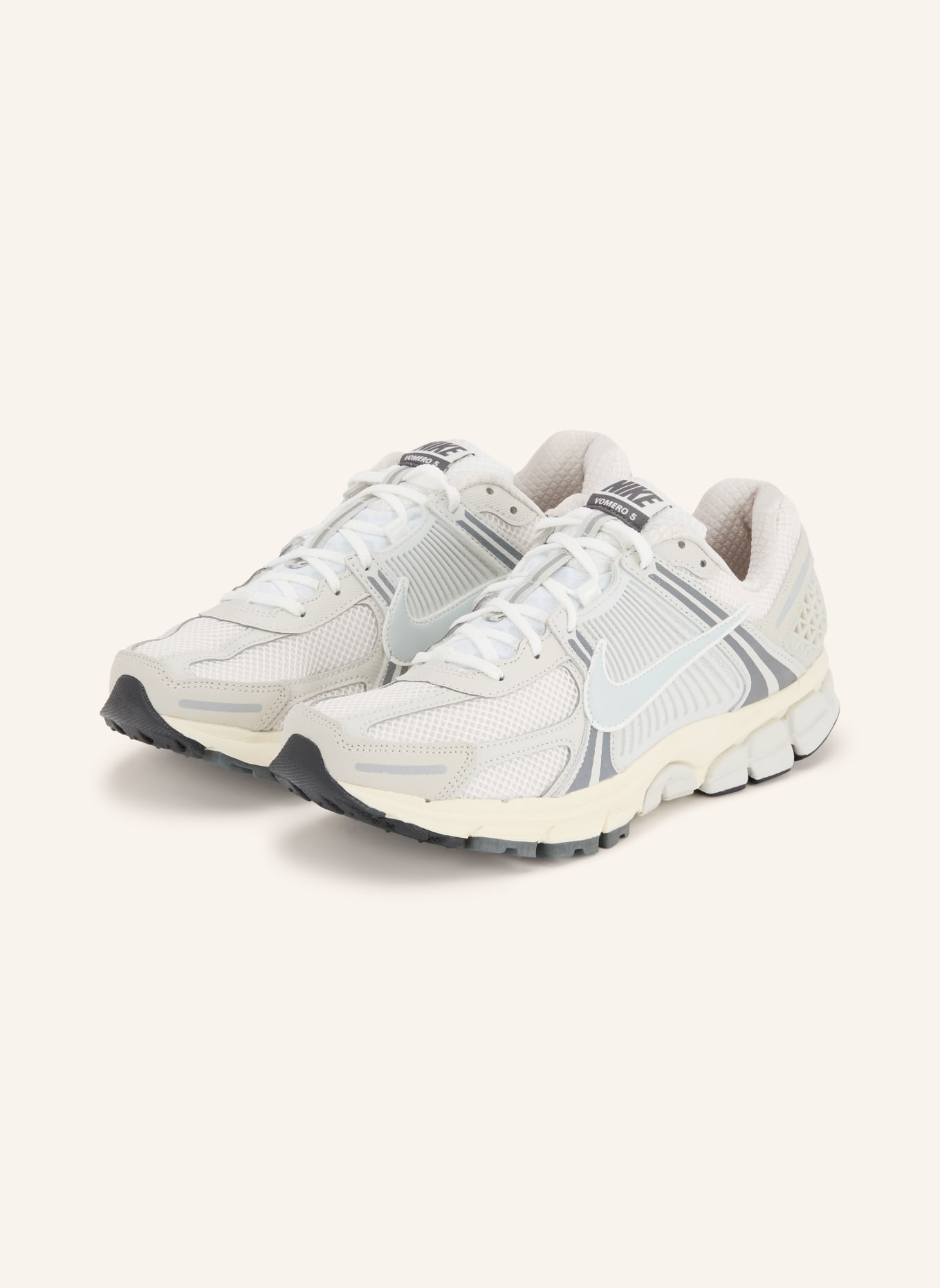 Nike Sneaker ZOOM VOMERO 5: WEISS / HELLGRAU / DUNKELGRAU