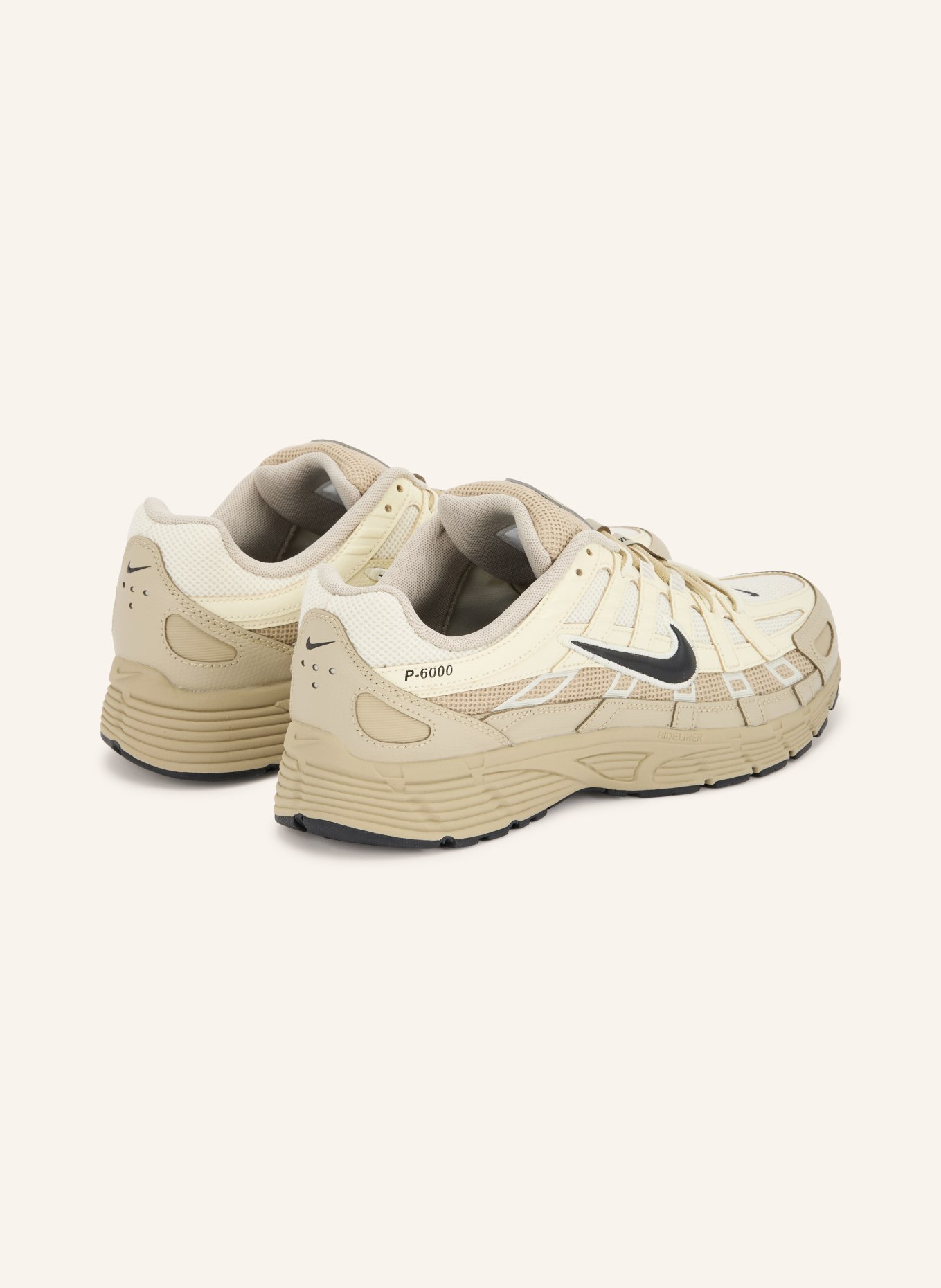 Nike Sneakers P-6000: BEIGE / ZWART