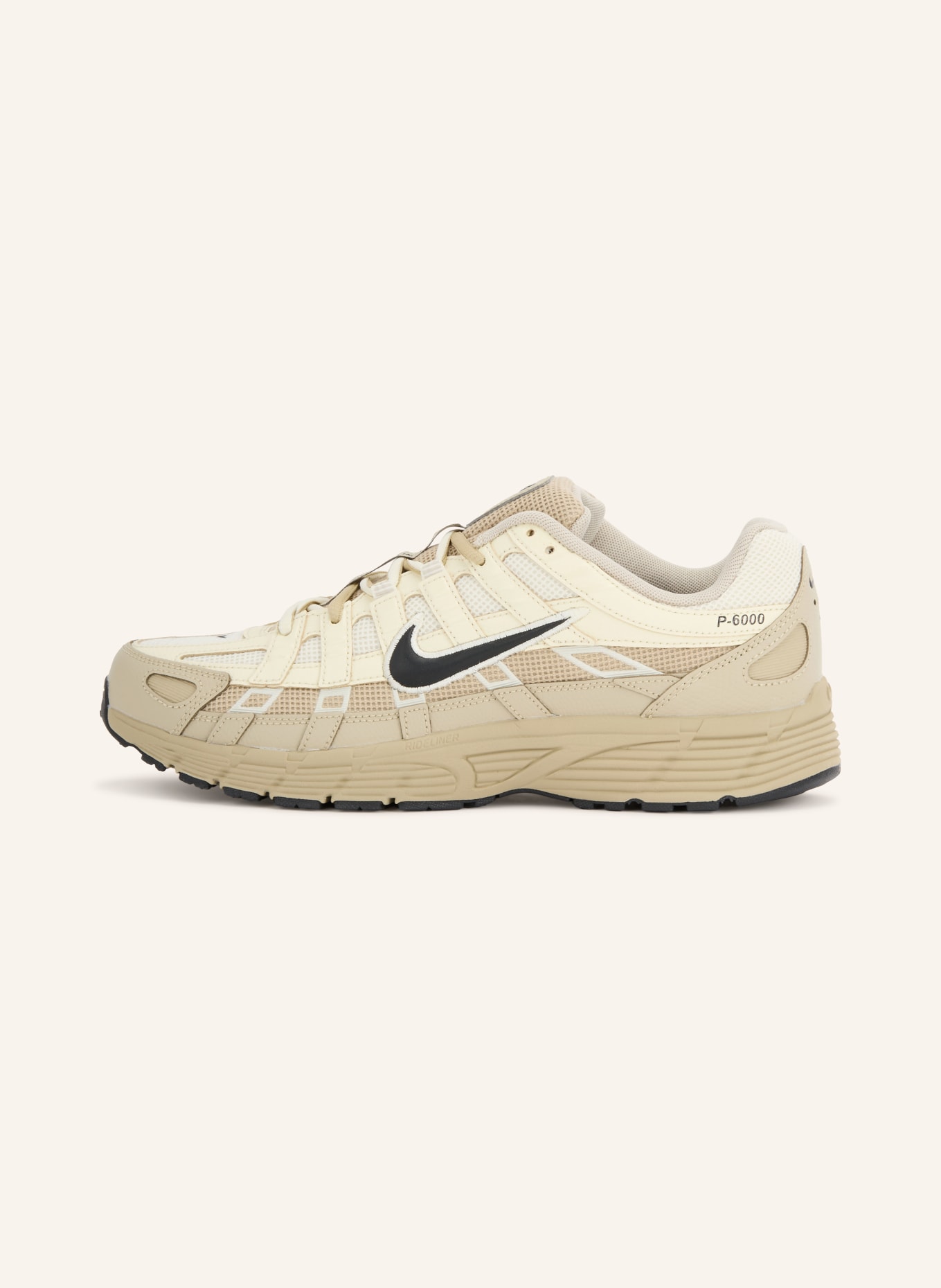 Nike Sneakers P-6000: BEIGE / ZWART