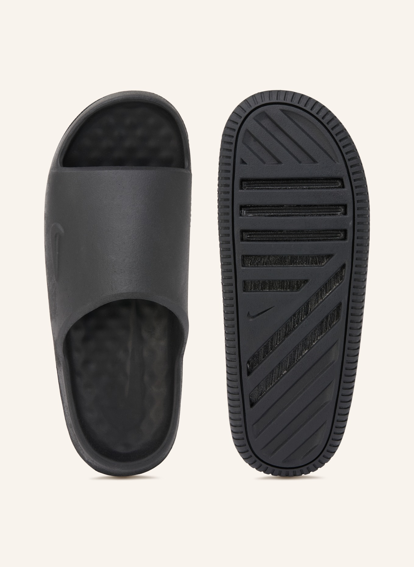 Nike Pantoletten CALM SLIDE 2.0: SCHWARZ