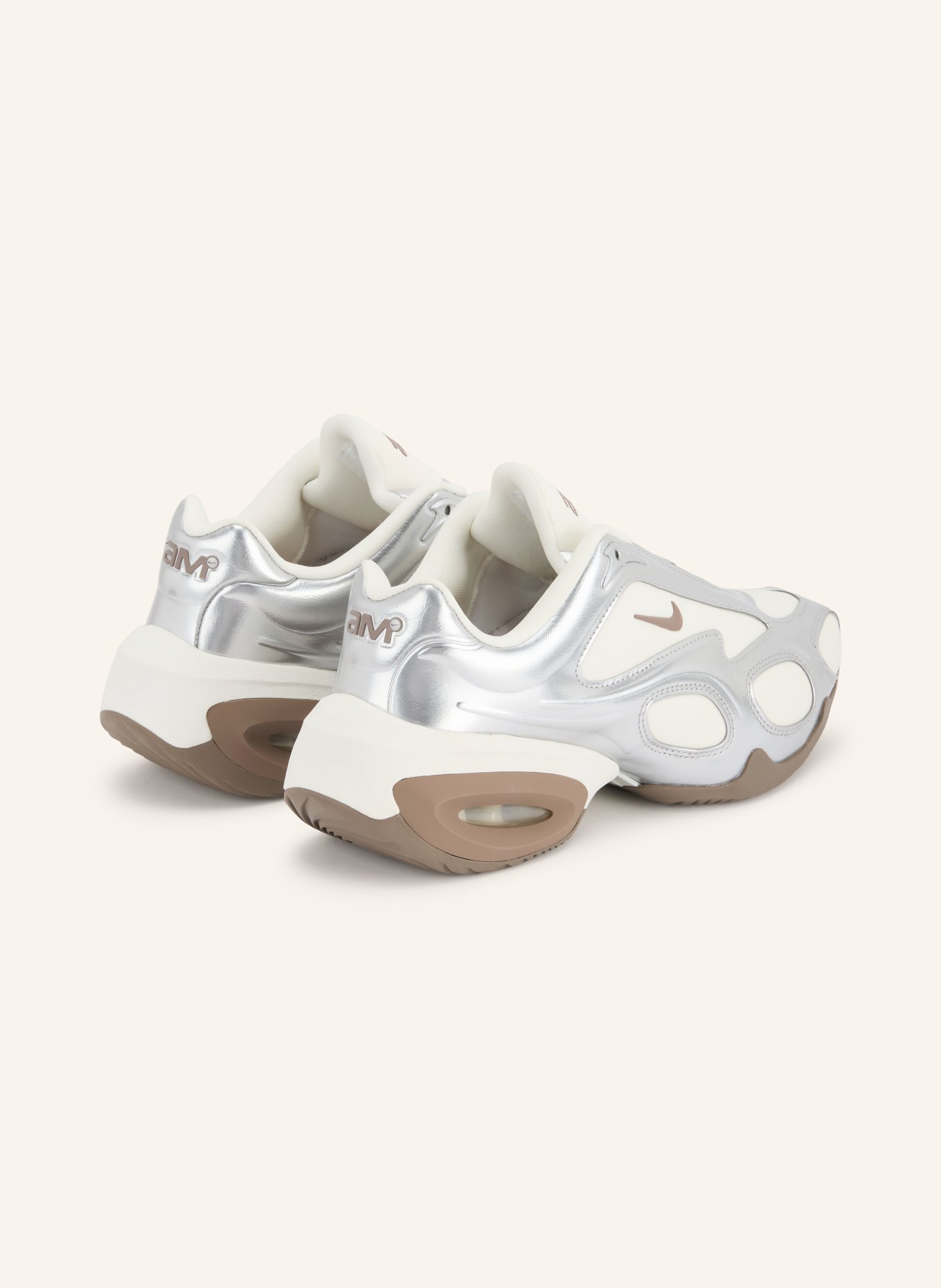 Nike AIR MAX MUSE Sneakers: SILVER / BROWN / ECRU