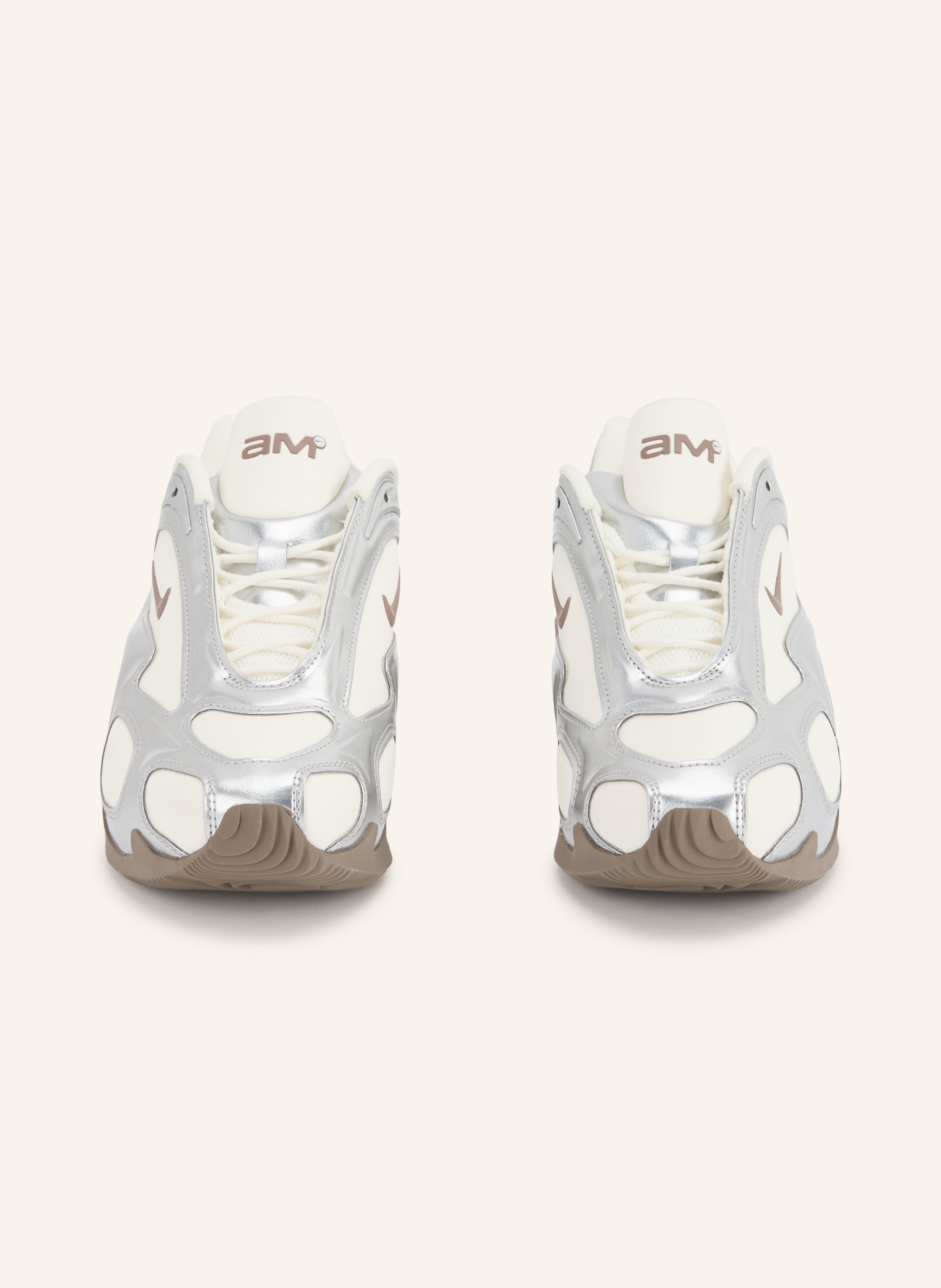 Nike AIR MAX MUSE Sneakers: SILVER / BROWN / ECRU