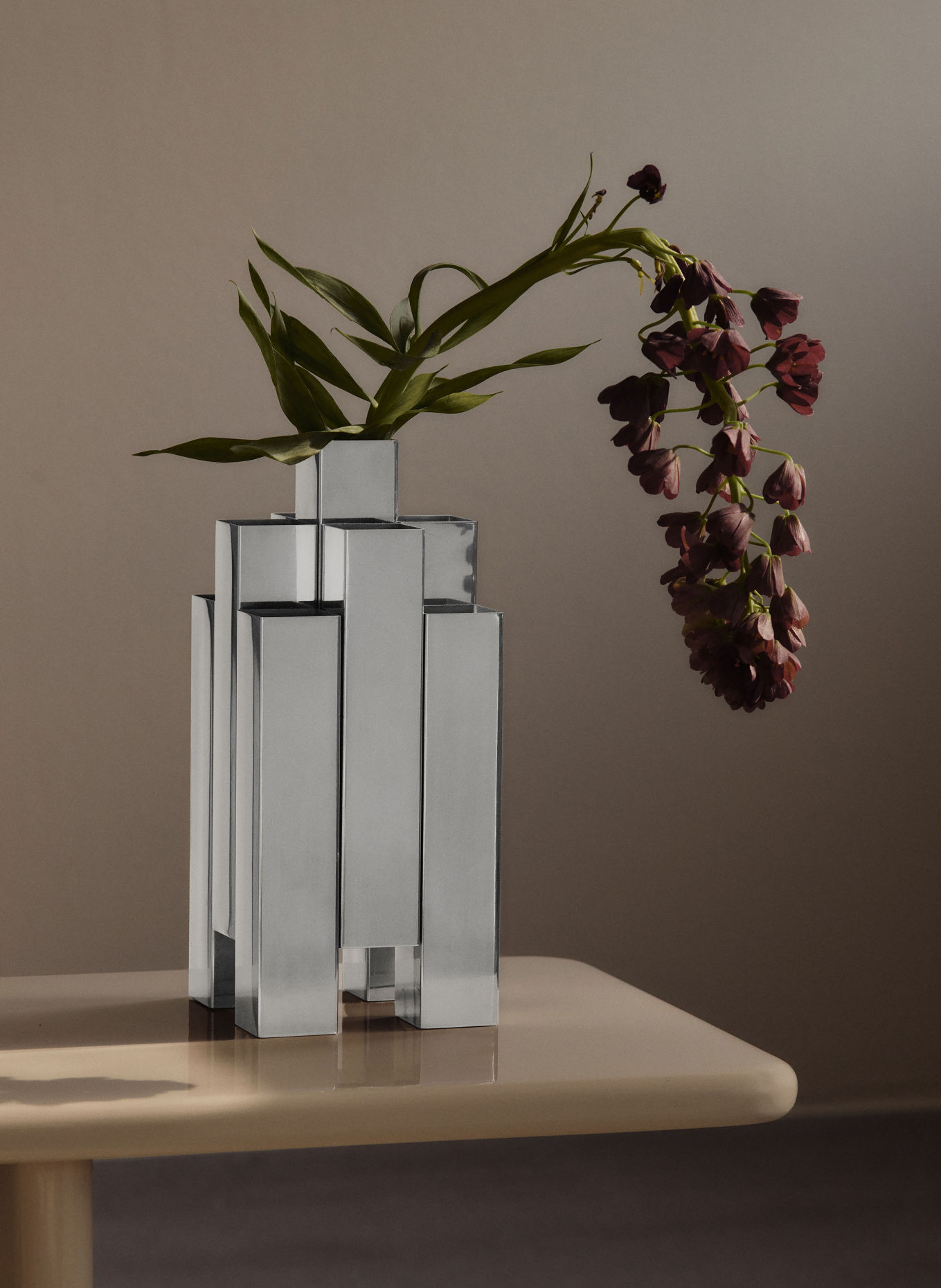 Ferm LIVING Vaas TESSERA: PLATINA