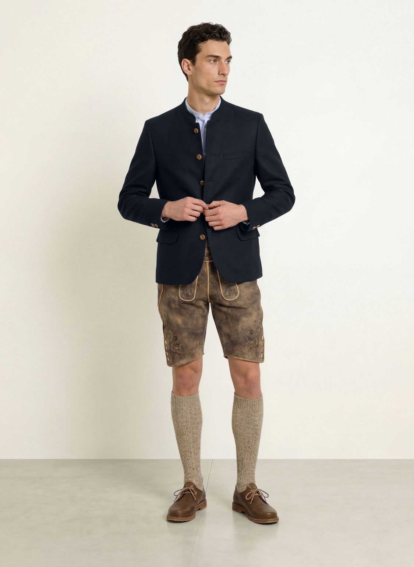 Gottseidank Janker HELMUT Slim Fit: ALBASTRU ÎNCHIS