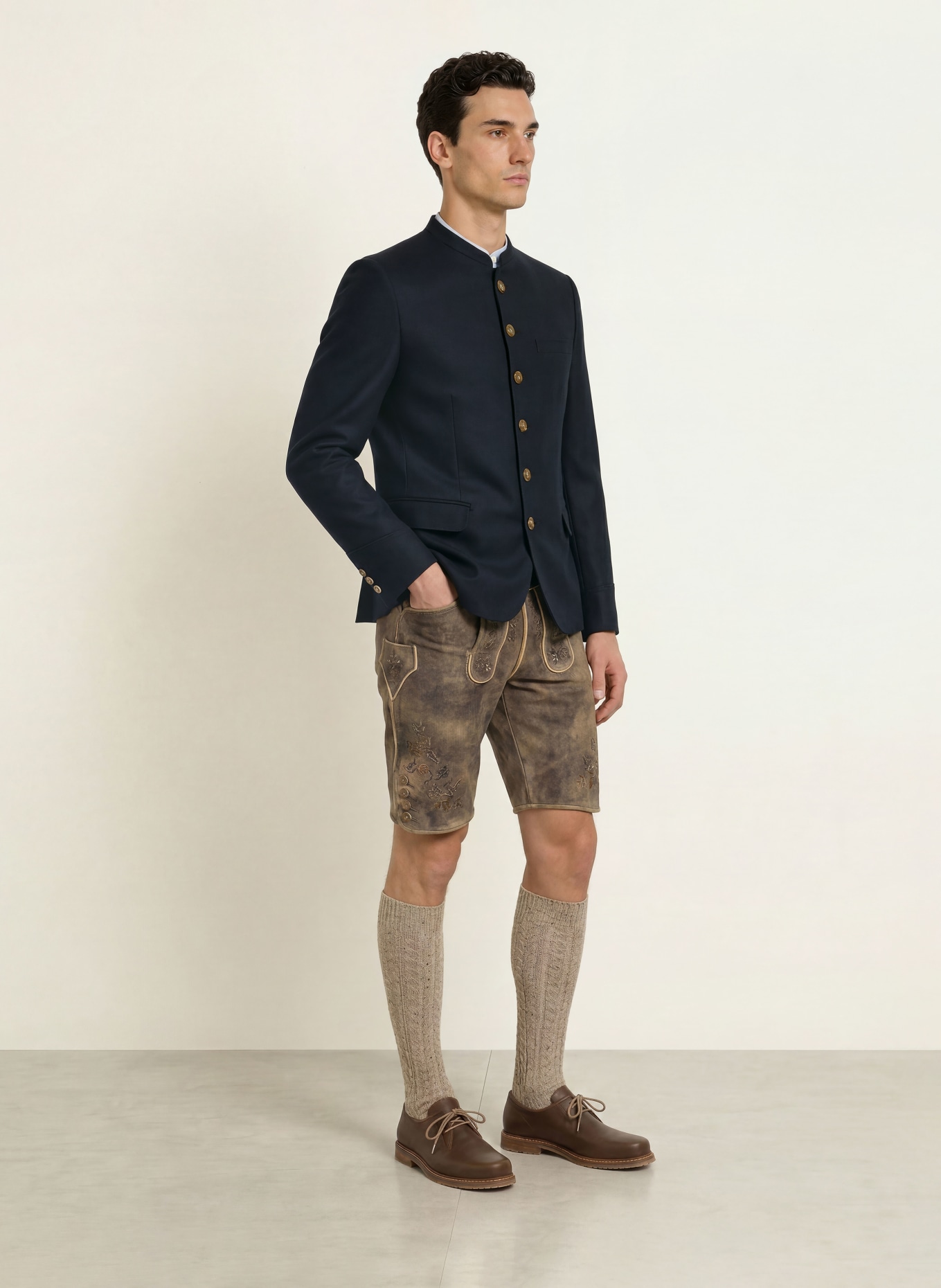 Gottseidank Janker HELMUT Slim Fit: ALBASTRU ÎNCHIS