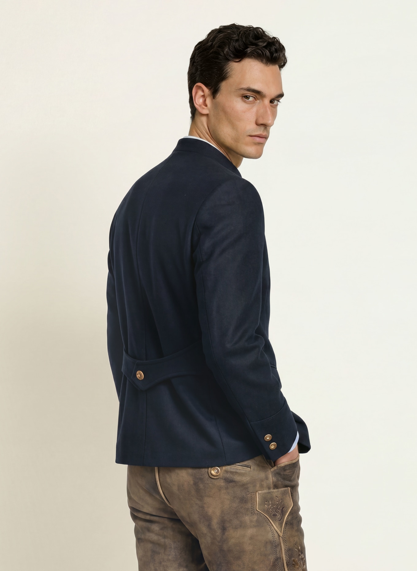 Gottseidank Janker HELMUT Slim Fit: ALBASTRU ÎNCHIS