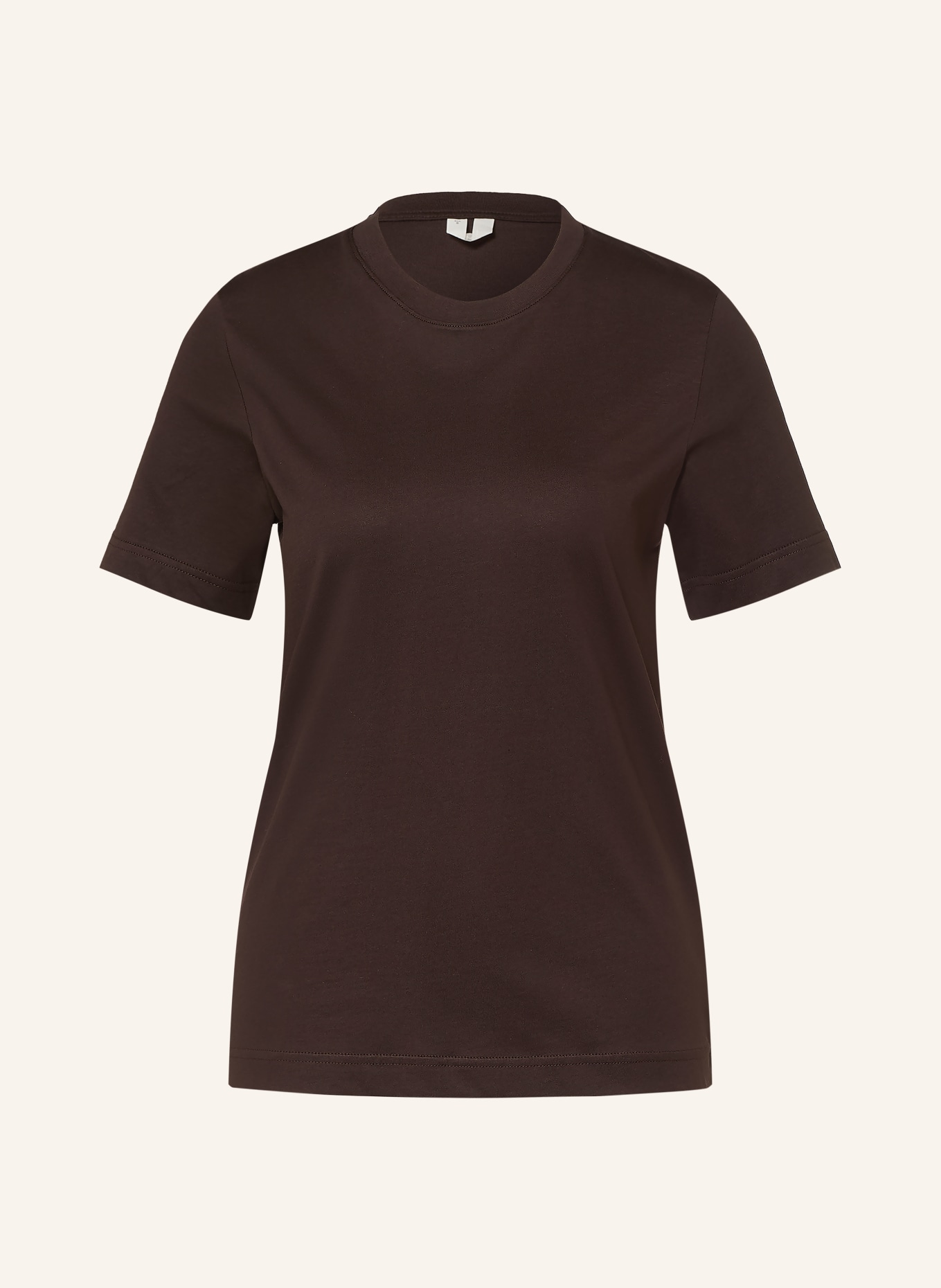 ARKET T-shirt: MARRON FONCÉ