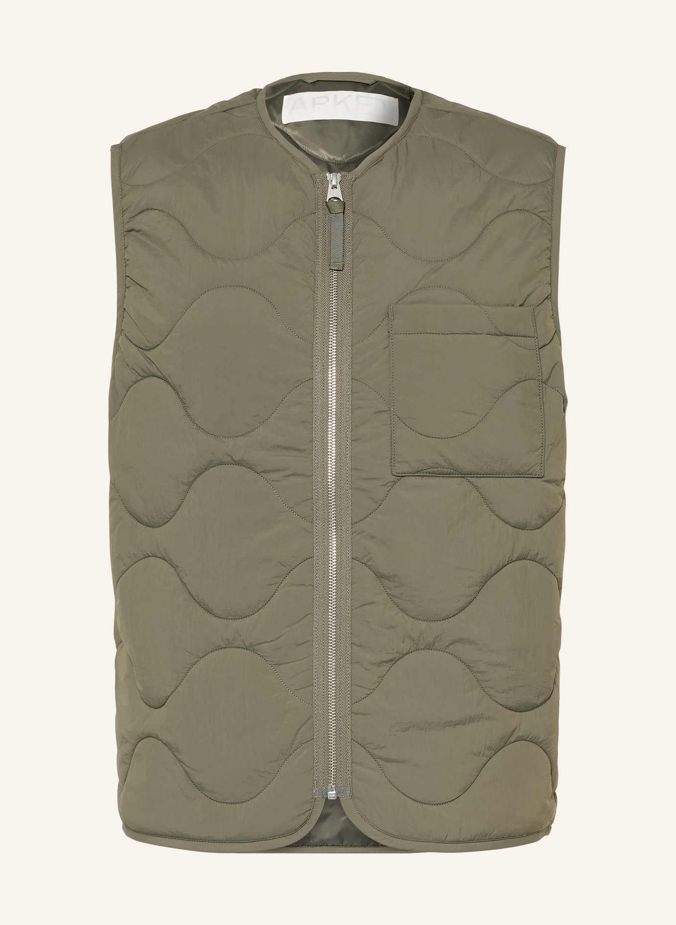 ARKET gilet matelassé: KAKI