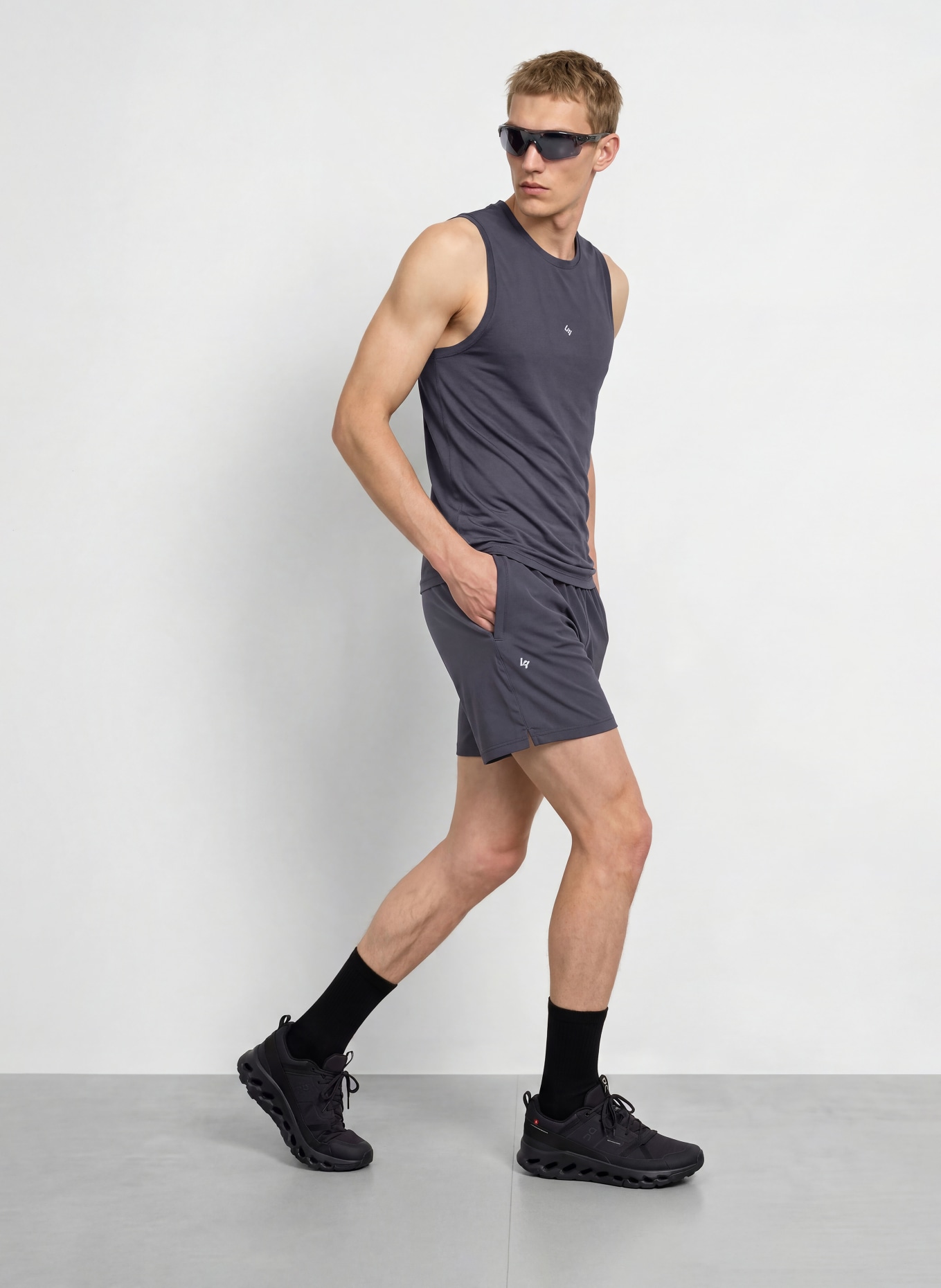247 REPRESENT Mesh Top 247 DNA: DARK GRAY