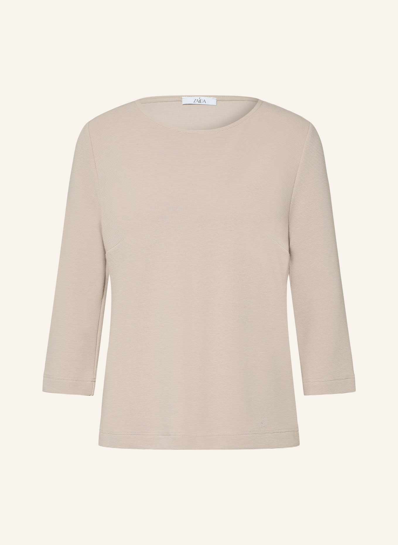 ZAÍDA Shirt with 3/4-length sleeves: BEIGE