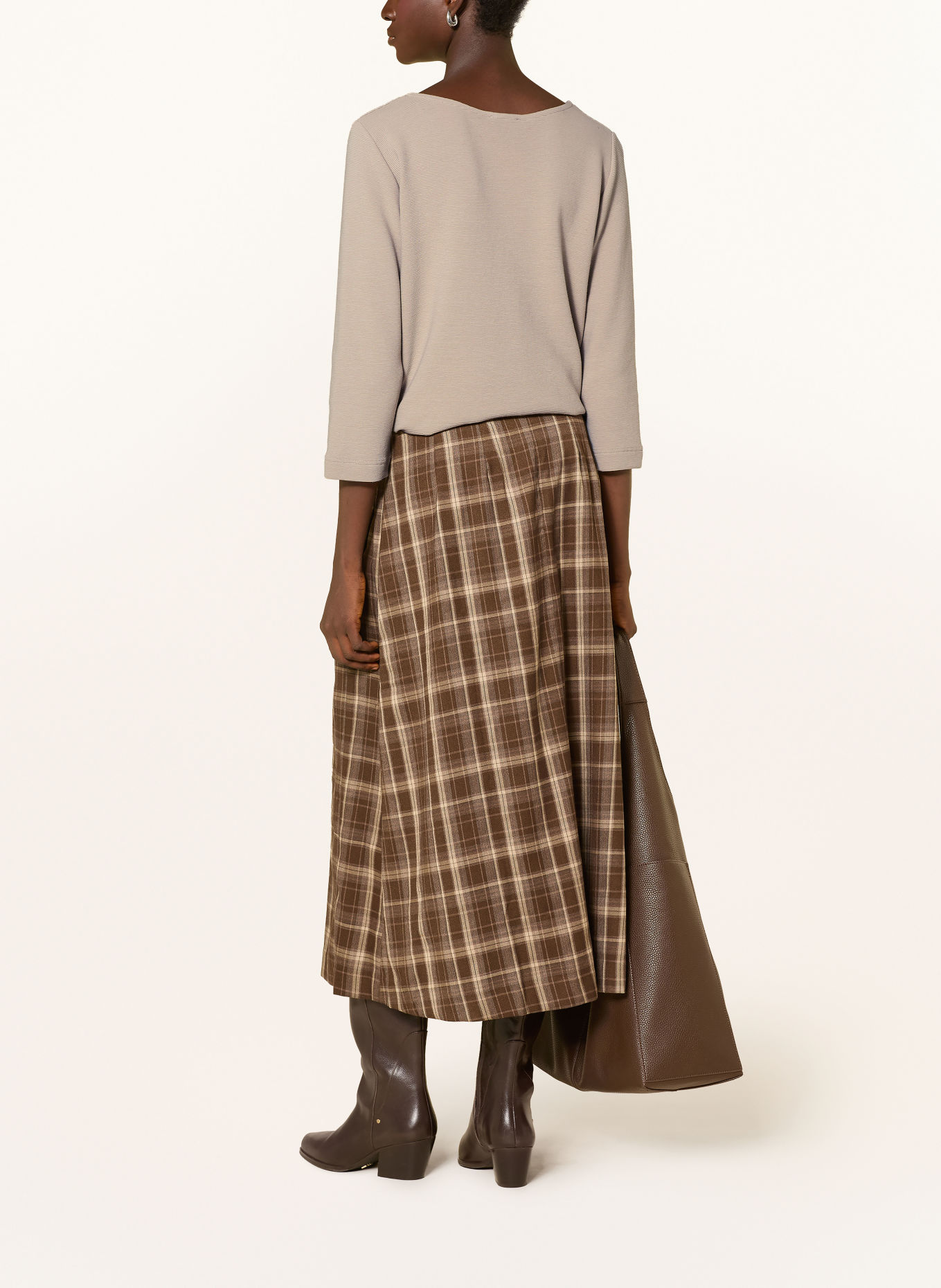 ZAÍDA Shirt with 3/4-length sleeves: BEIGE