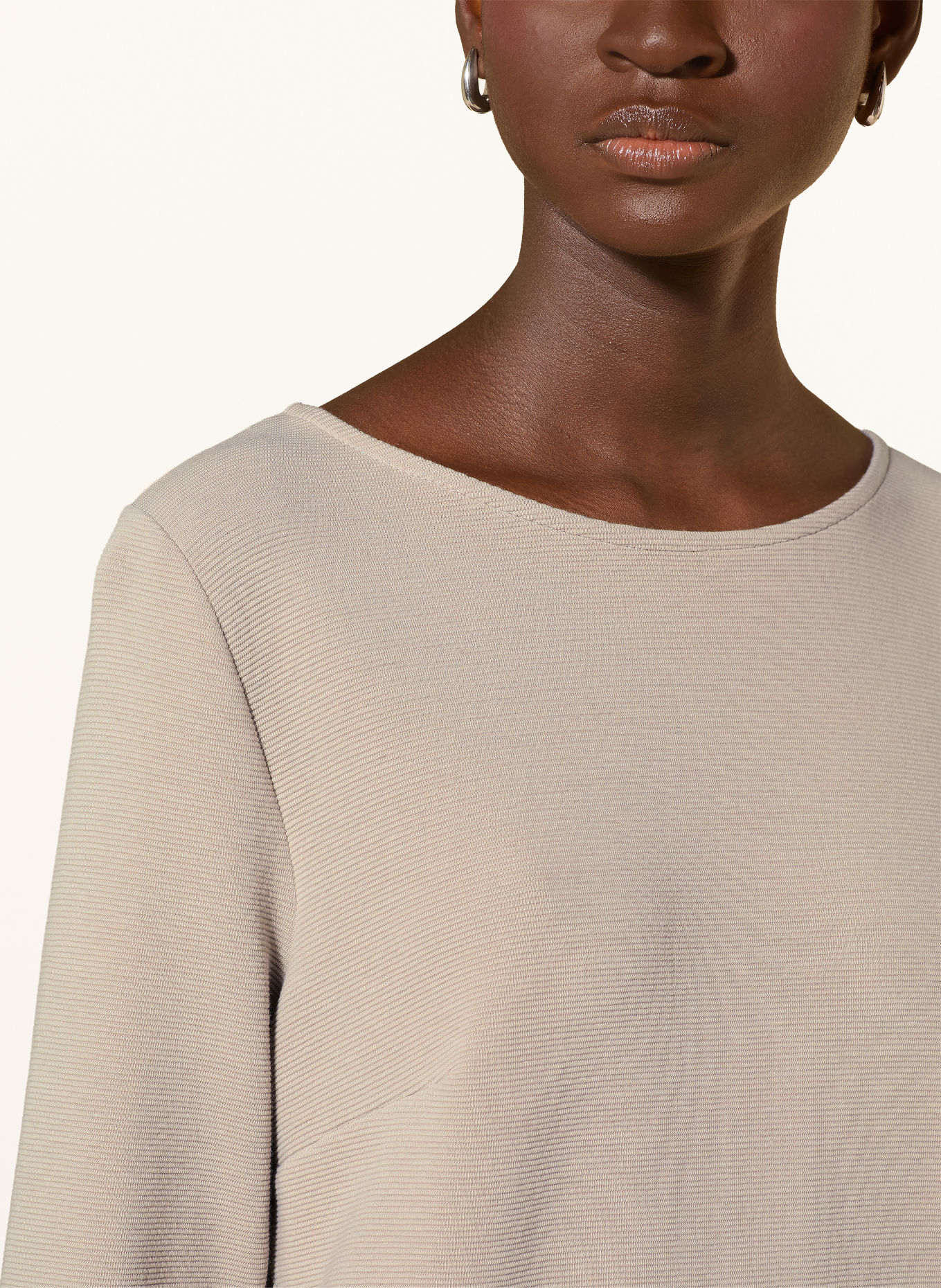 ZAÍDA Shirt with 3/4-length sleeves: BEIGE