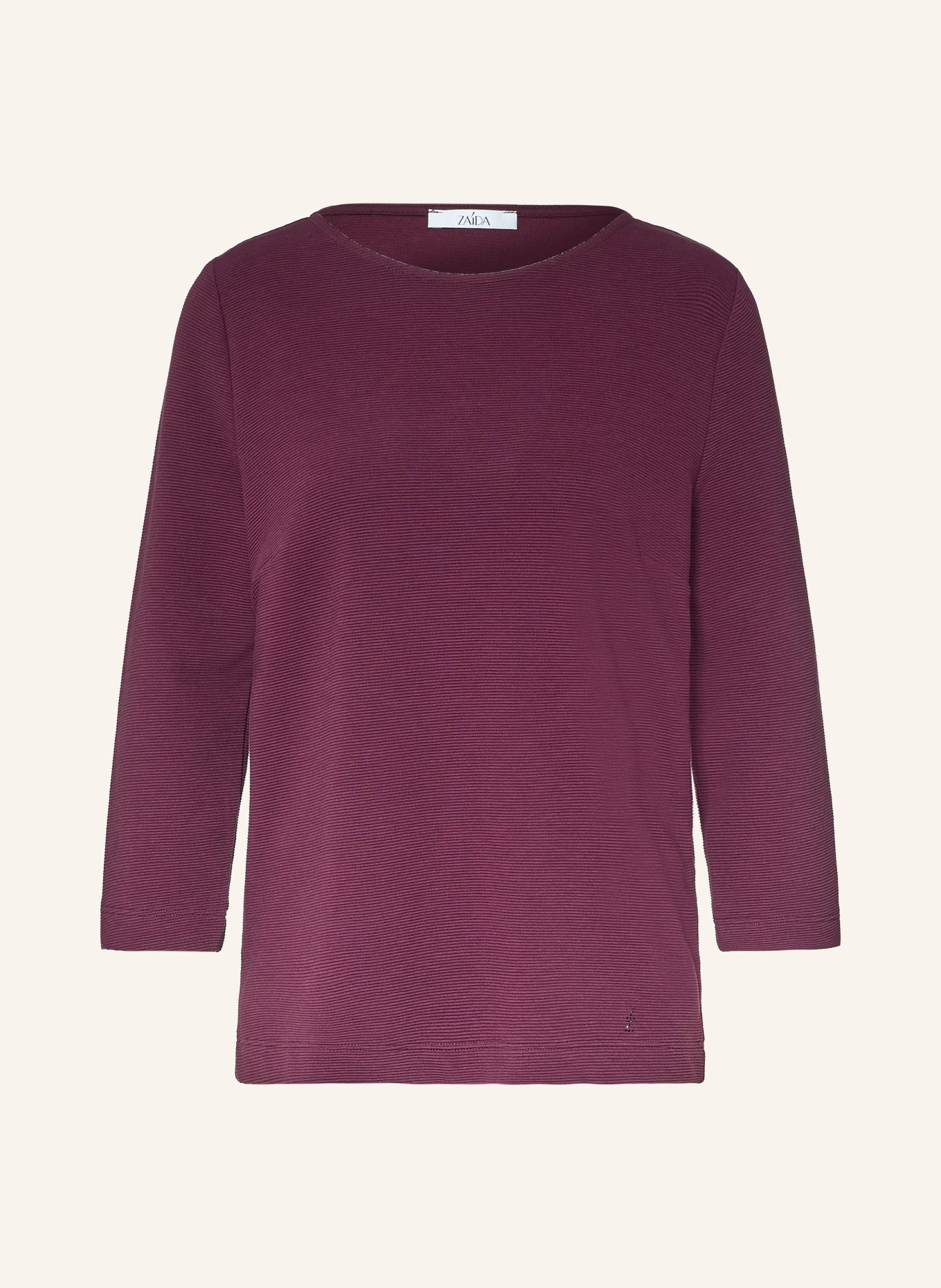 ZAÍDA Shirt with 3/4-length sleeves: DARK PURPLE