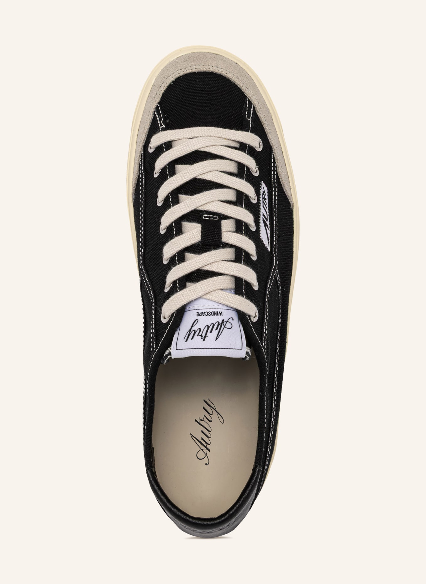 AUTRY Sneaker WINDSCAPE LOW: ZWART / BEIGE / WIT
