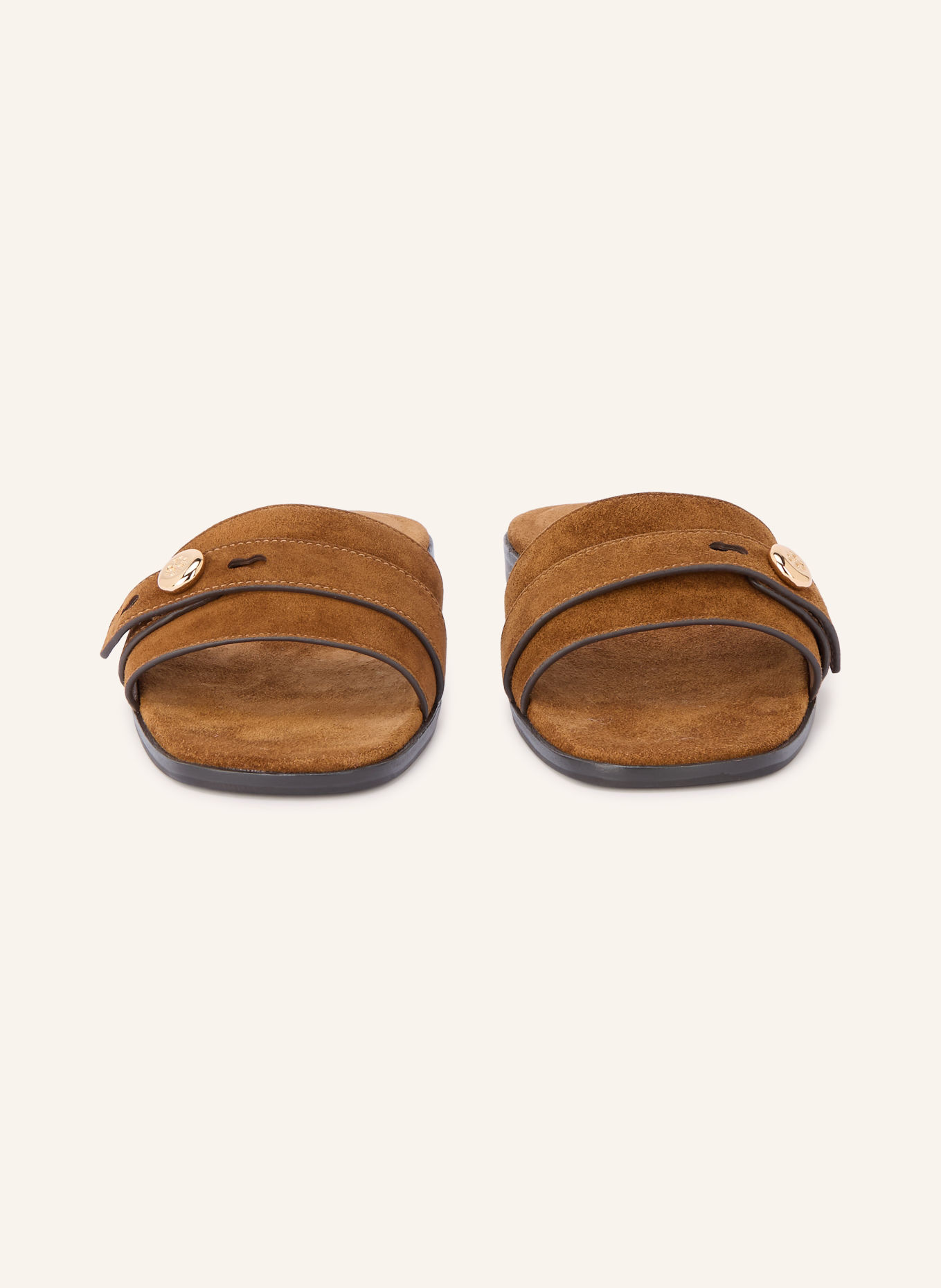 TORY BURCH Mules ROMY: MARRON / OR