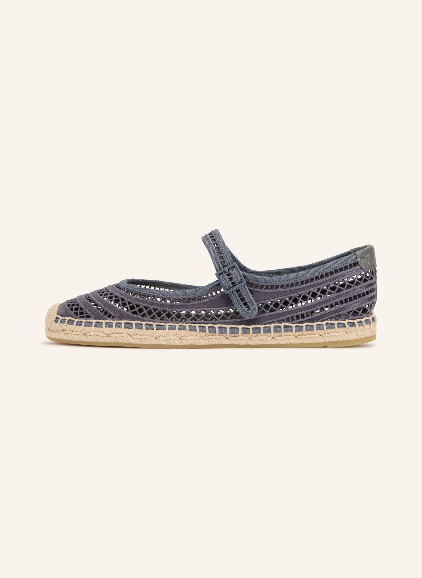 TORY BURCH Mary Jane-ballerinaskor: BLÅ