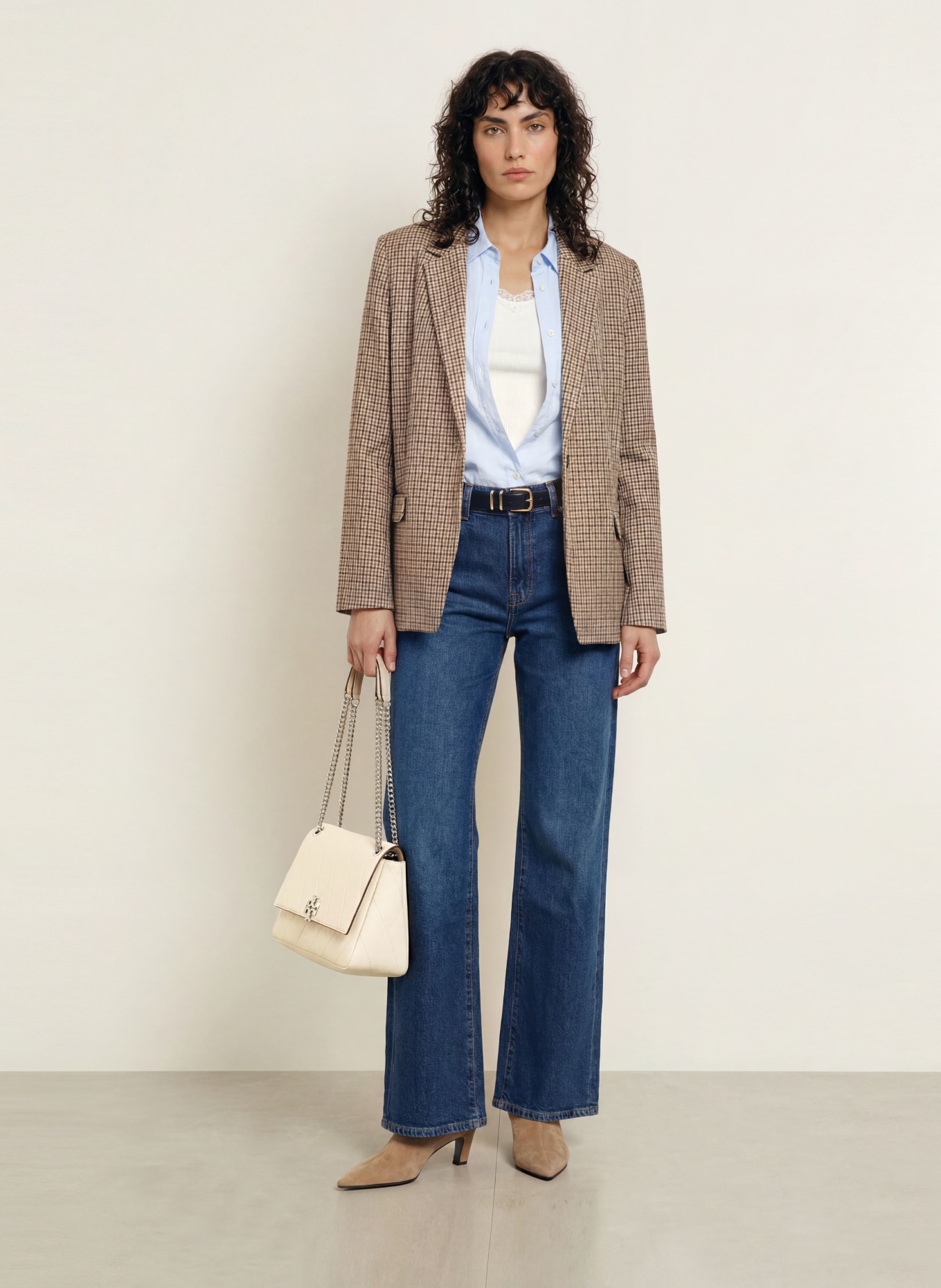 TORY BURCH Axelväska CHARLIE: VIT