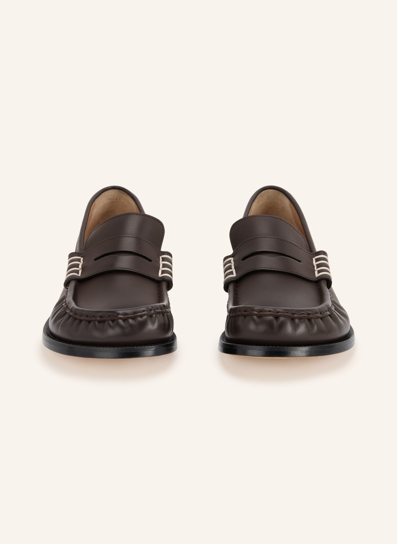 JW ANDERSON mocassins: MARRON FONCÉ