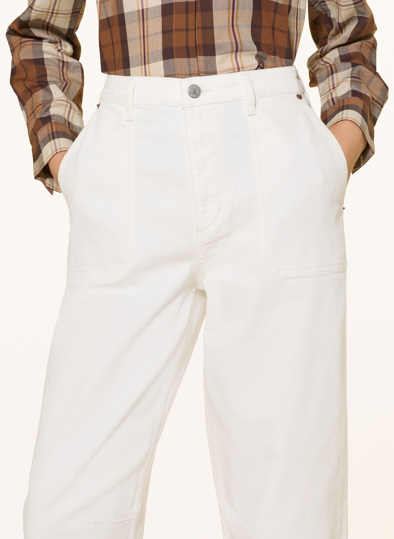 Marc O'Polo Cropped jeans LARA: 932 grey white