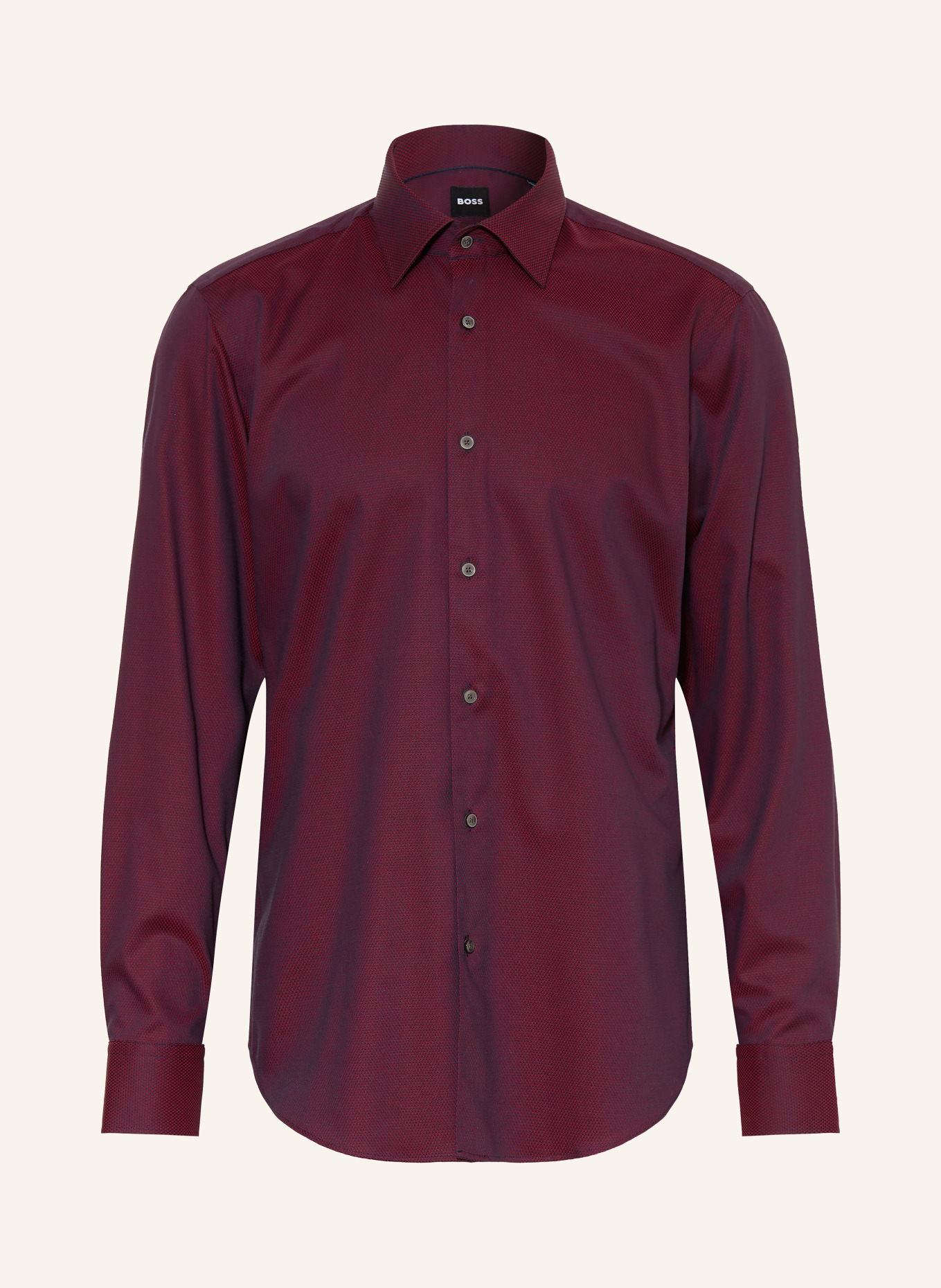 BOSS Hemd JOE Regular Fit: DUNKELROT