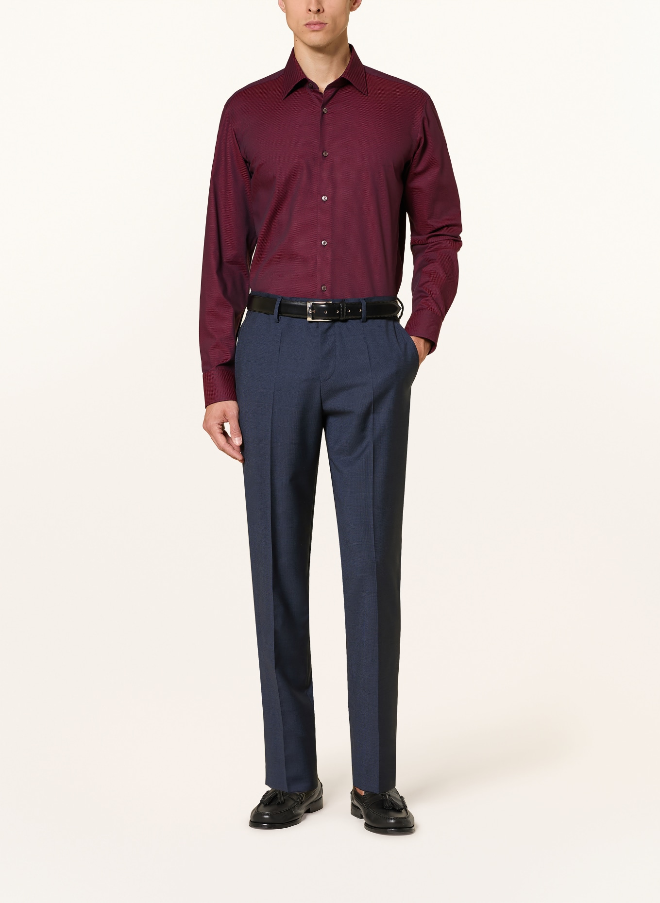 BOSS Hemd JOE Regular Fit: DUNKELROT
