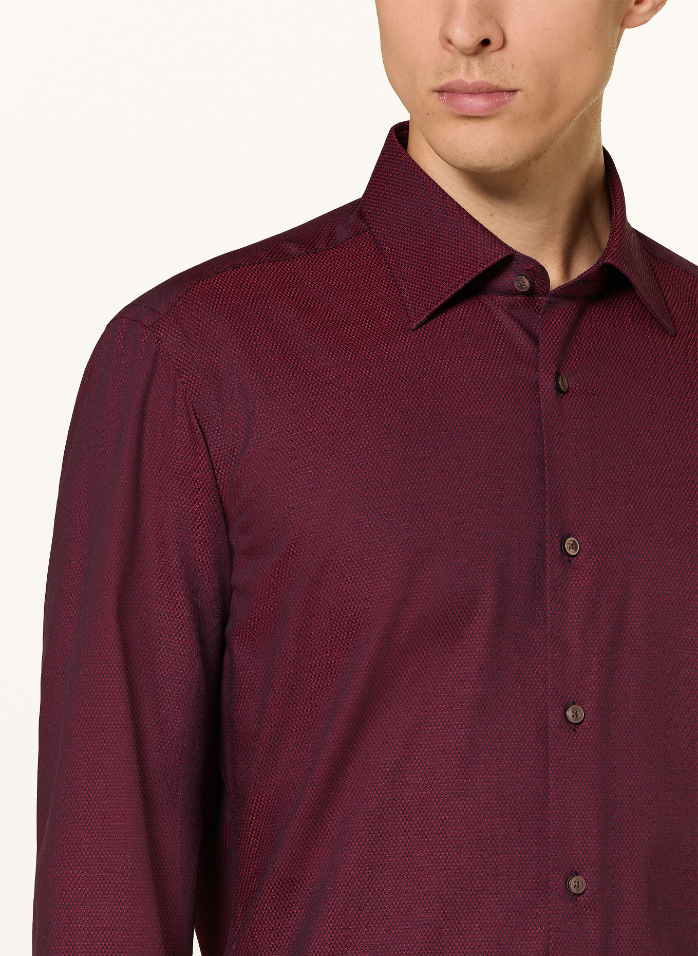 BOSS Hemd JOE Regular Fit: DUNKELROT