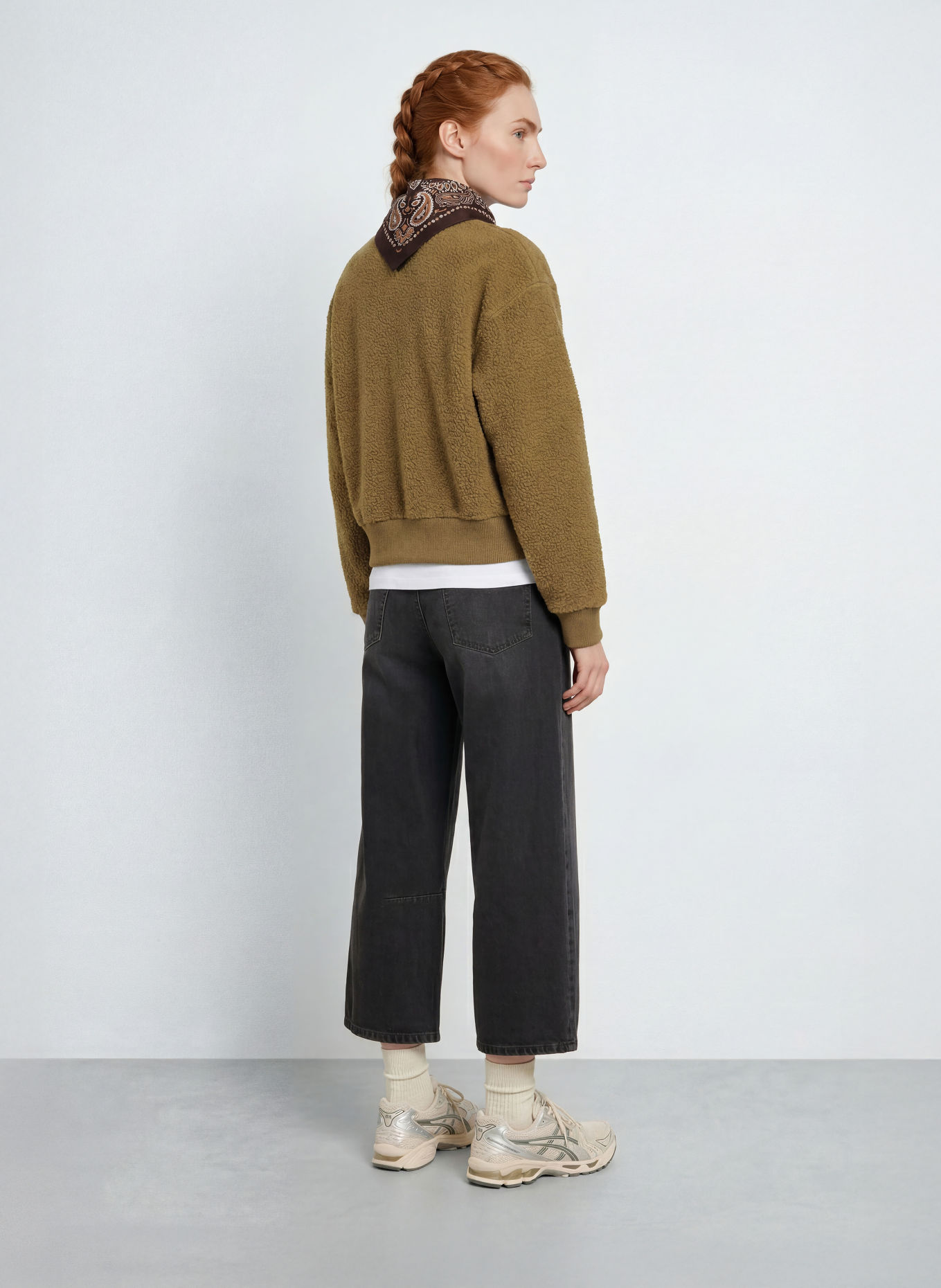 VARLEY MUMFORD fleece pullover: OLIVE