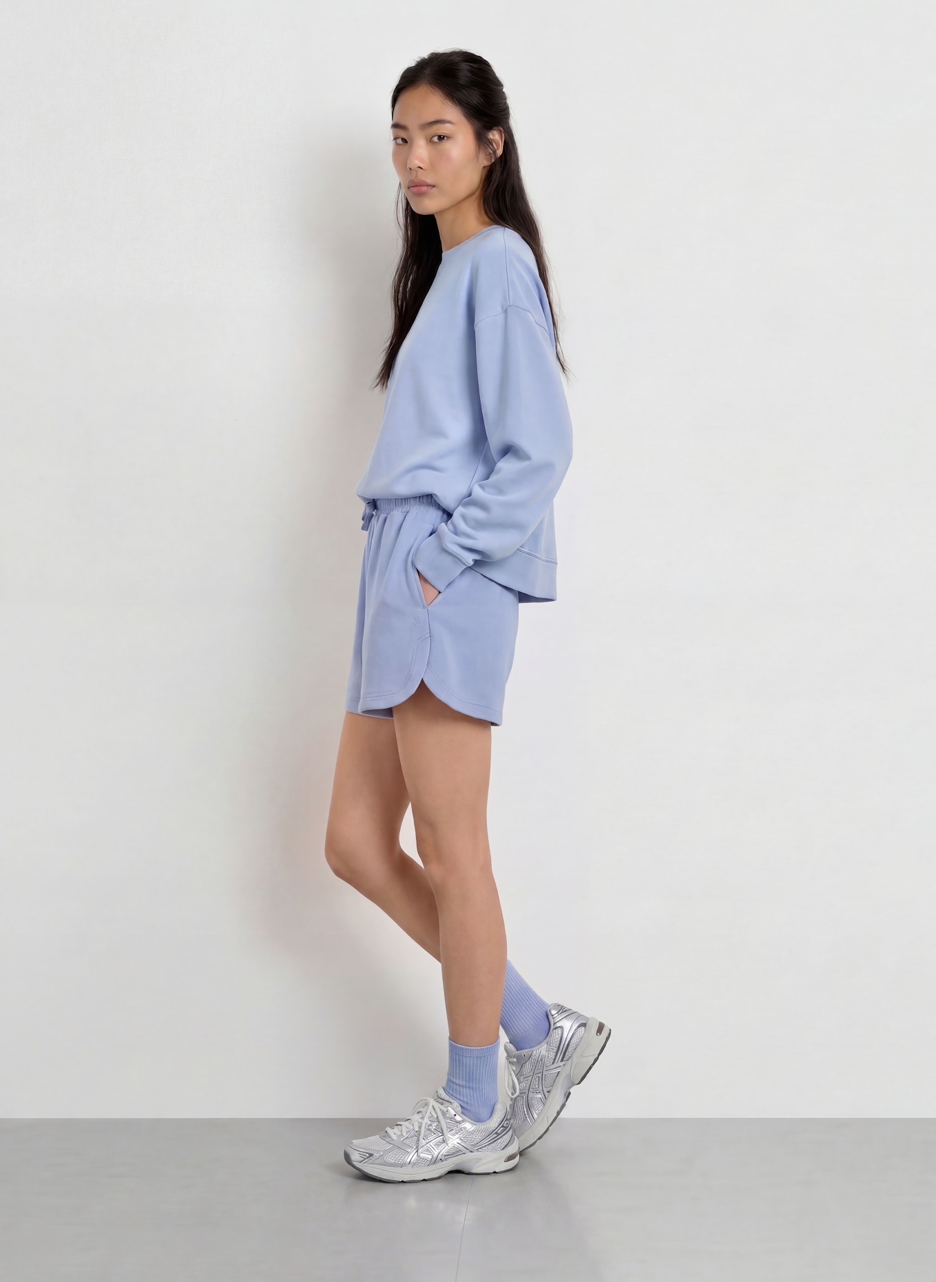 Sweaty Betty Sweatshorts: BLÅGRÅ