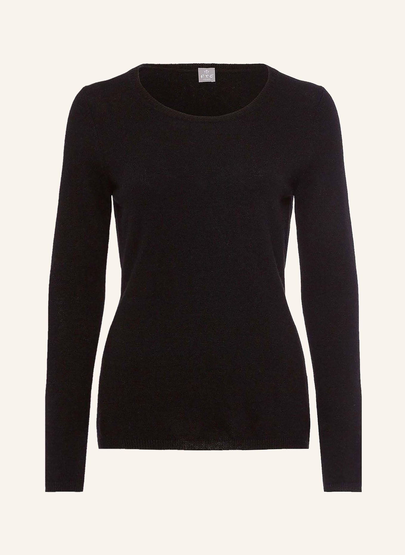 FTC CASHMERE Cashmere-Pullover: SCHWARZ