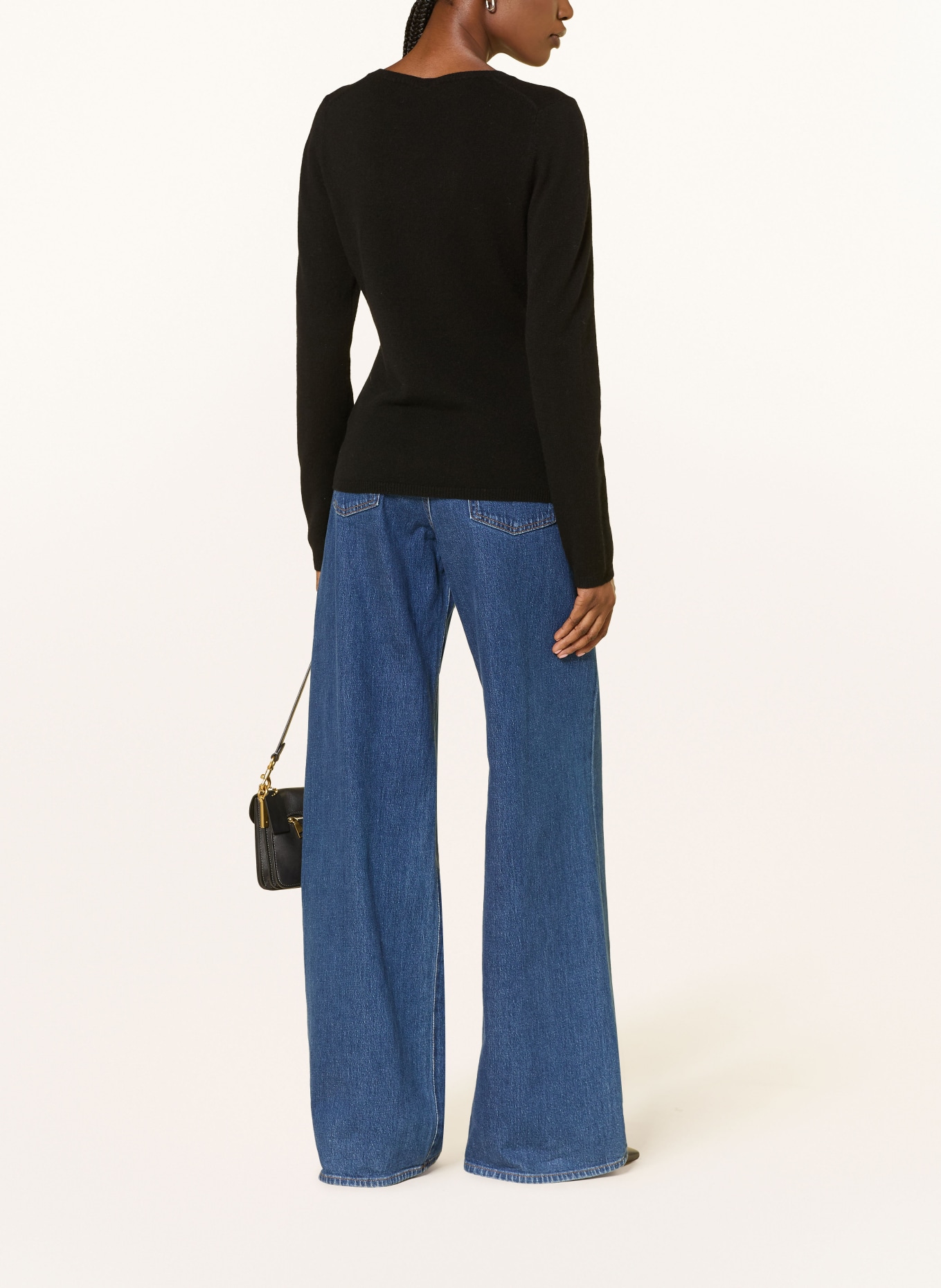 FTC CASHMERE Cashmere-Pullover: SCHWARZ