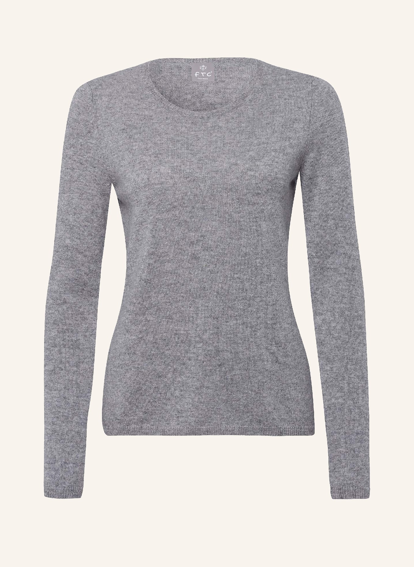 FTC CASHMERE Kašmírový svetr: ŠEDÁ