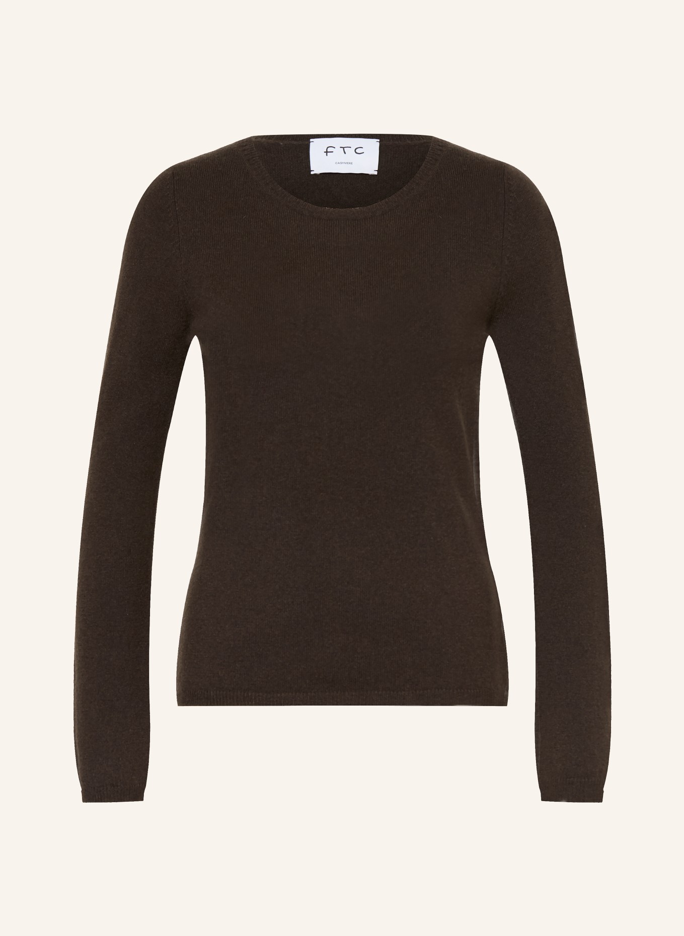 FTC CASHMERE Pull en cachemire: MARRON FONCÉ