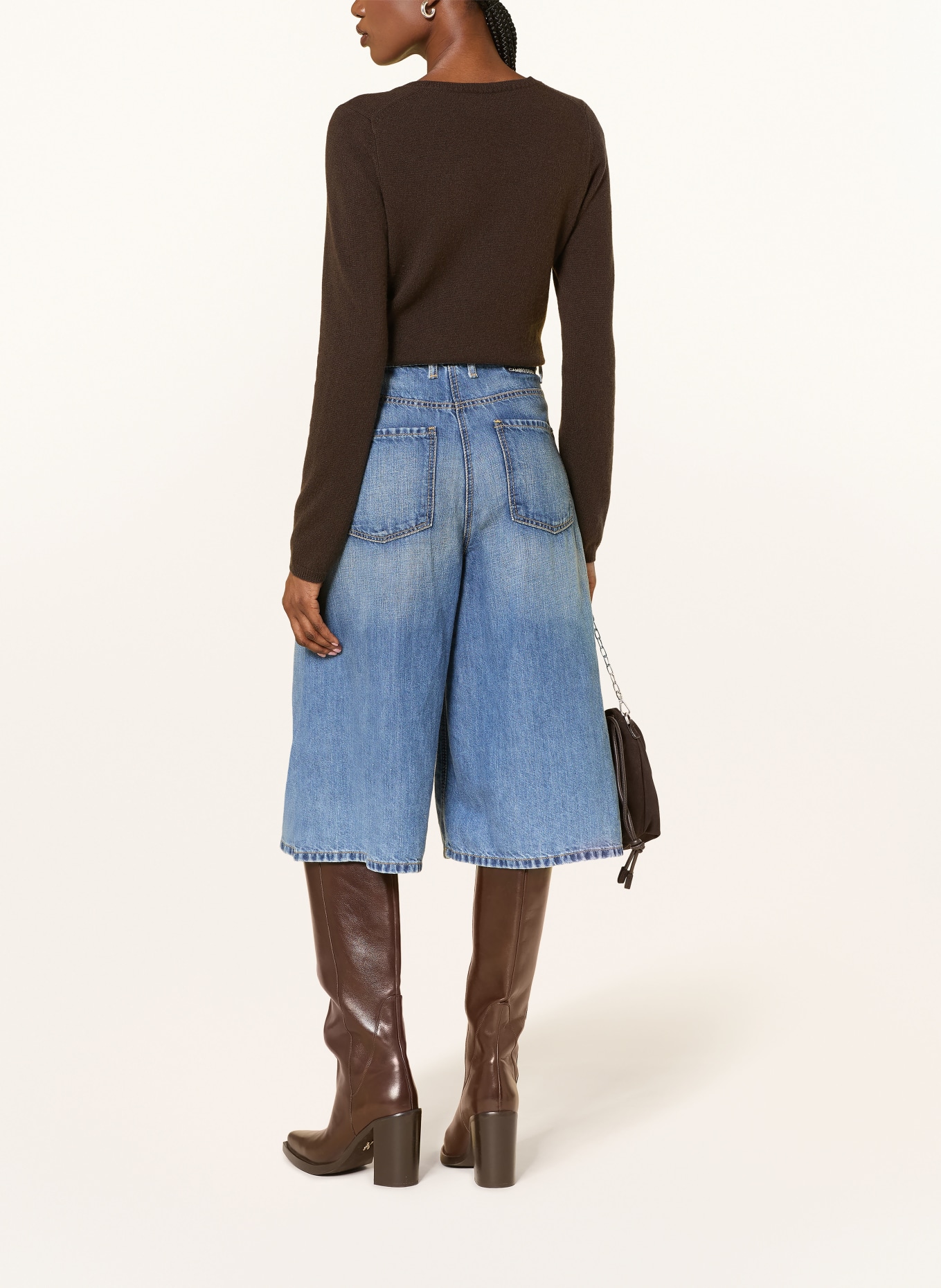 FTC CASHMERE Pull en cachemire: MARRON FONCÉ