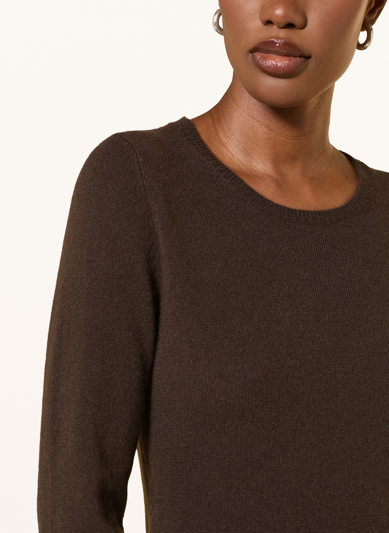 FTC CASHMERE Pull en cachemire: MARRON FONCÉ