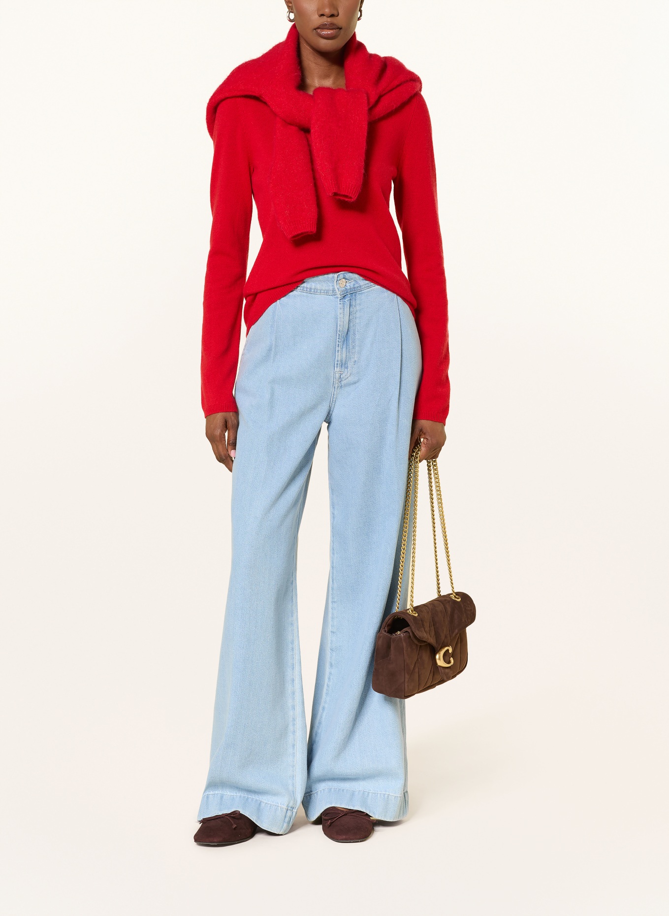 FTC CASHMERE Pull en cachemire: ROUGE